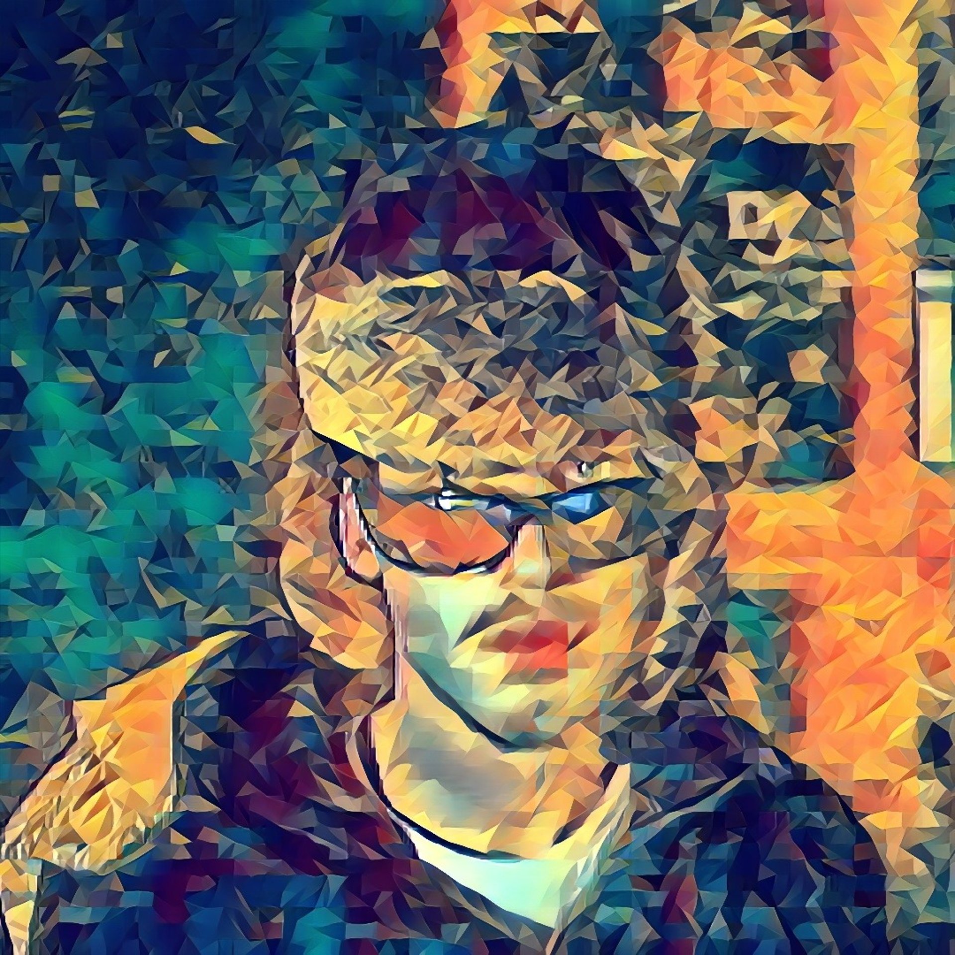 black blue and yellow textile