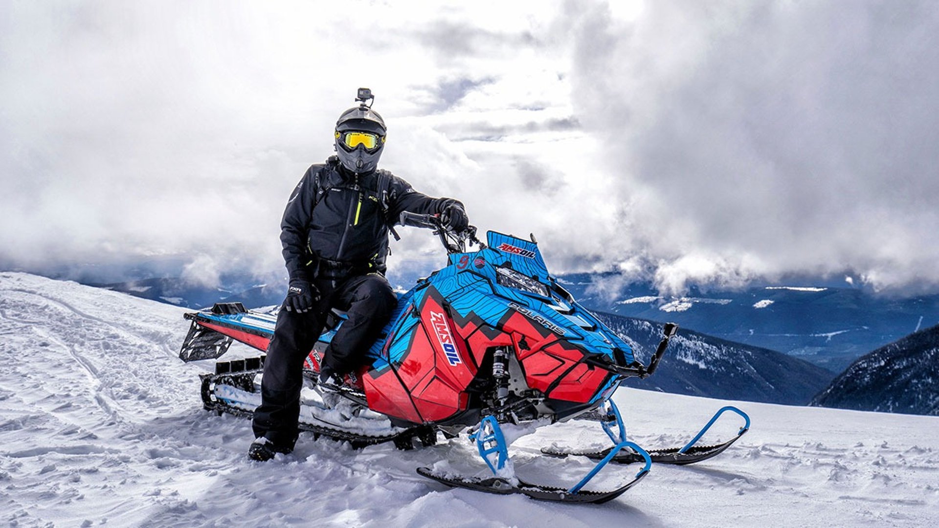 AMSOIL Snowmobile Mountain Picture