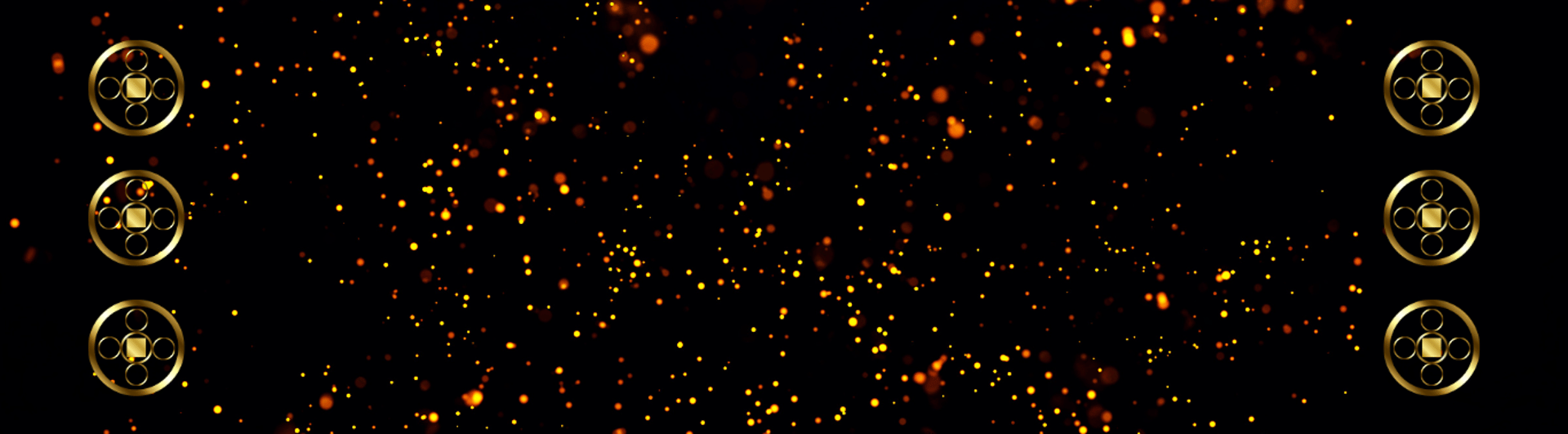 two stars in the middle of a black sky