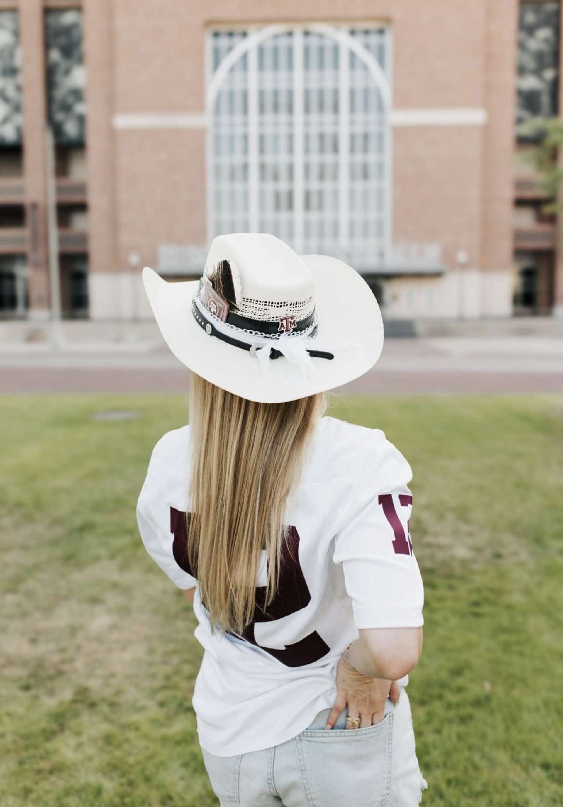 a hat on a book
