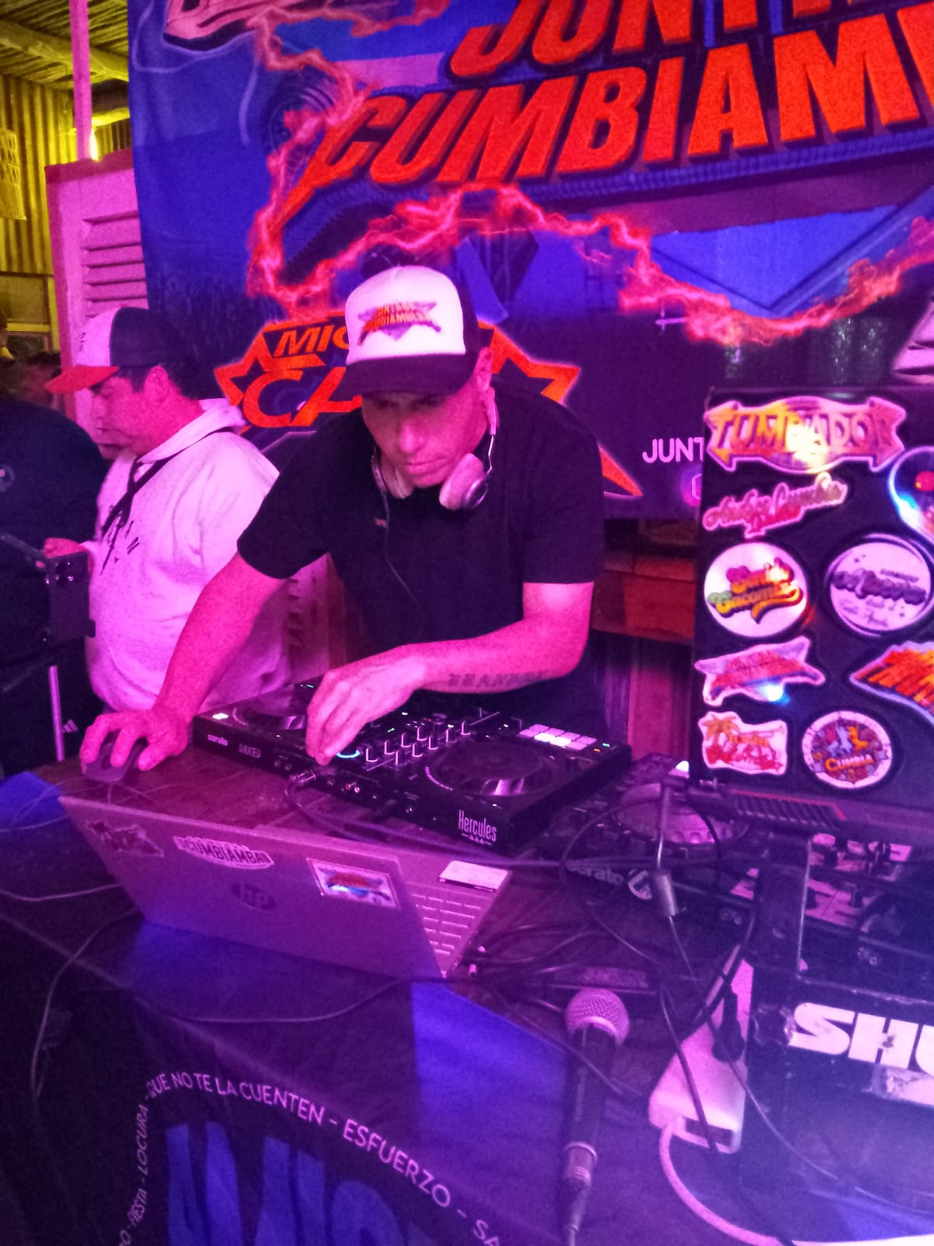 an abstract photo of a curved building with a blue sky in the background