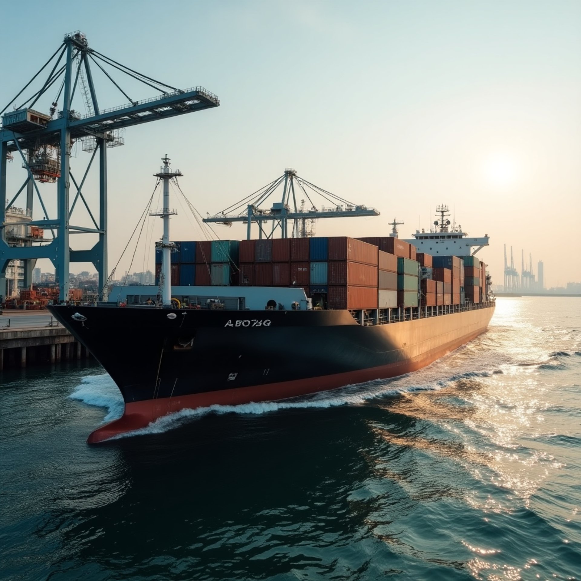 Export logistics at a major Asian port — efficient, secure, and ready for global delivery.