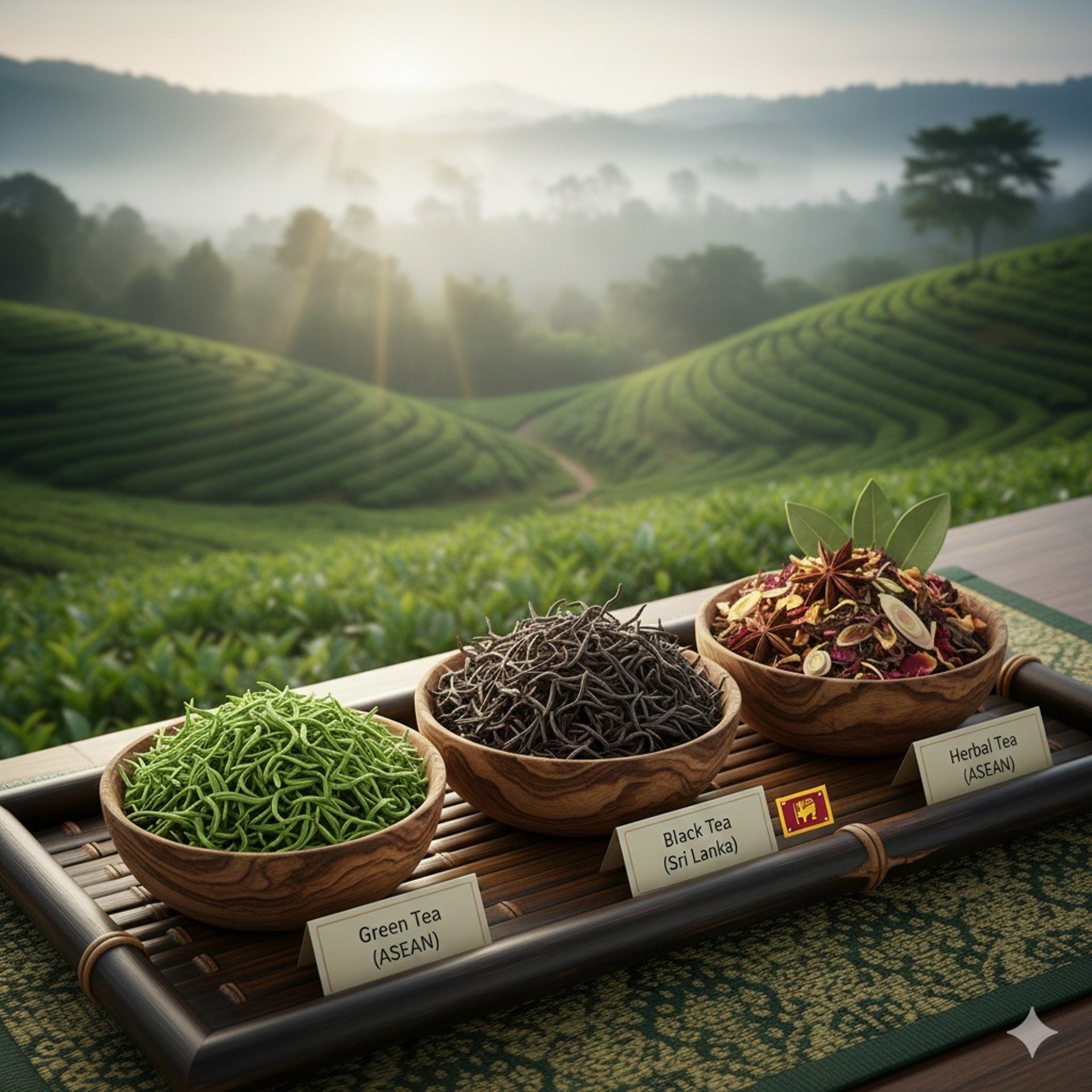 tea leaves from diffrent asian countries supply and export by hbi goup asia 