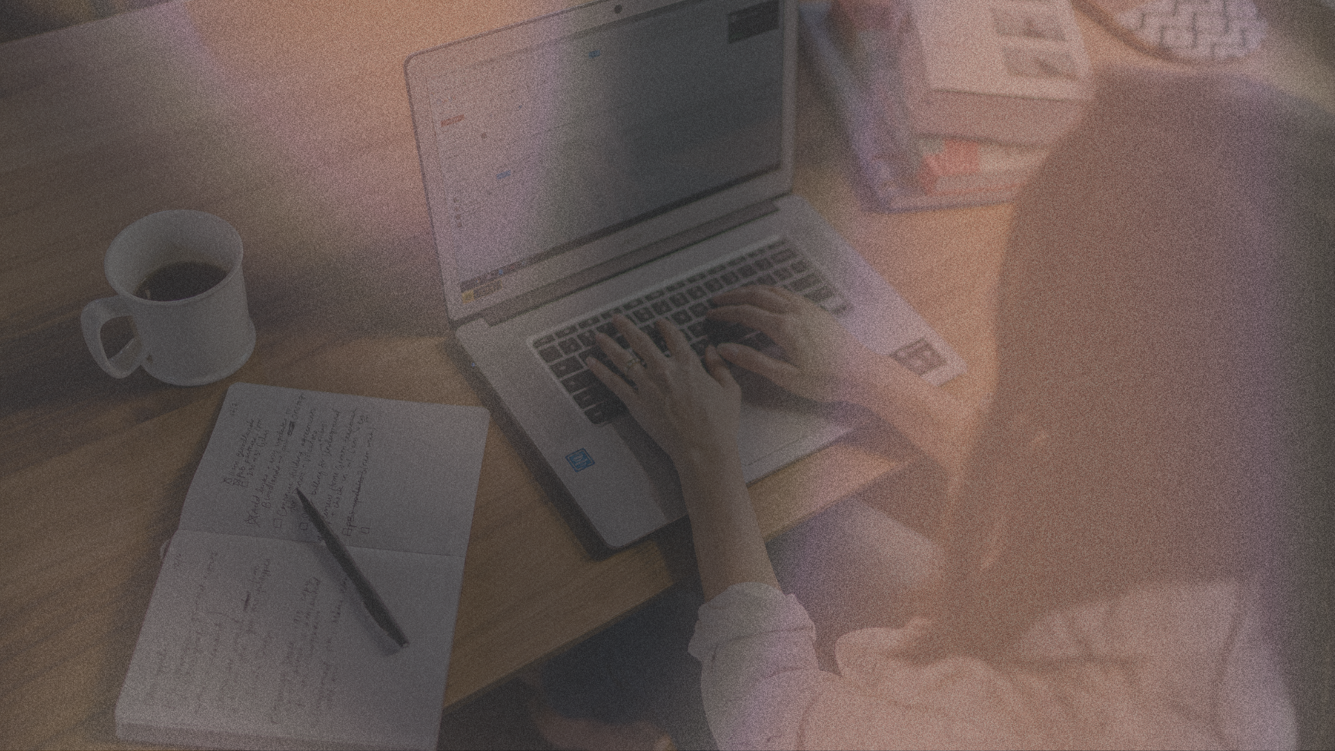 a woman using a laptop