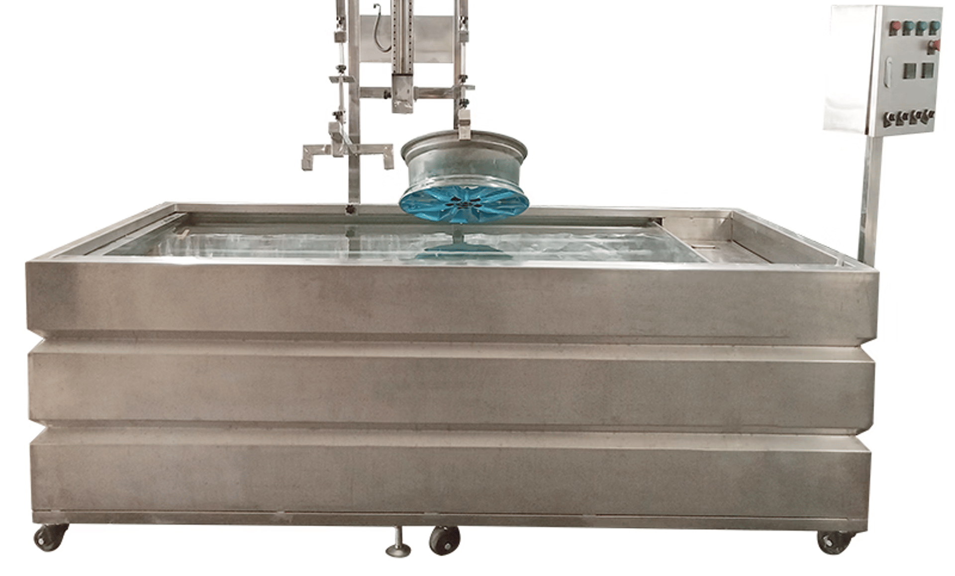 an abstract photo of a curved building with a blue sky in the background