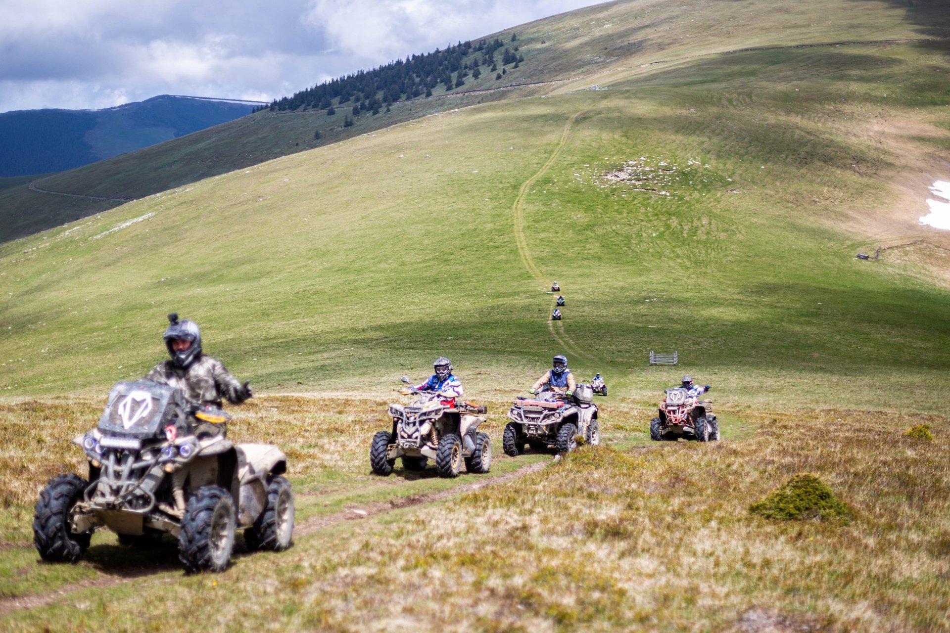 mountain range under blue sky