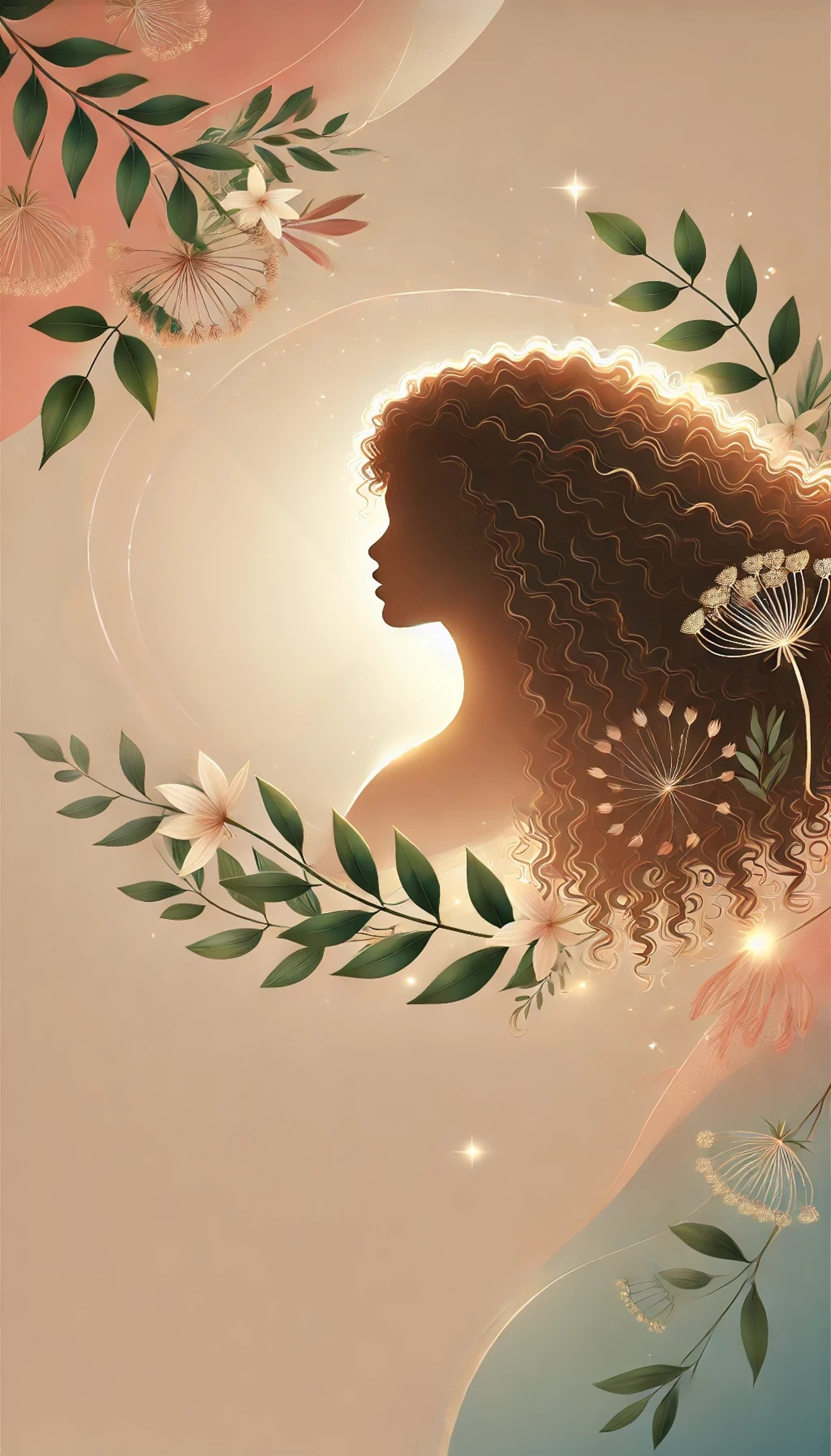 woman holding dried flower