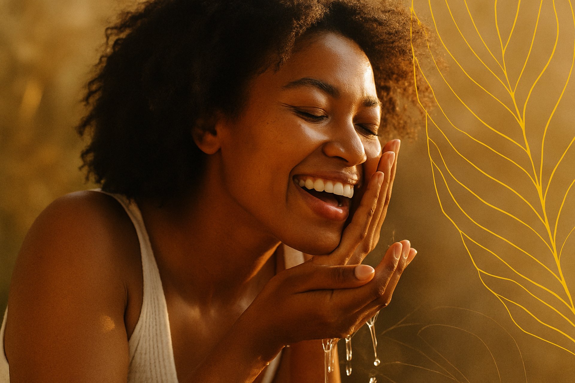 woman holding dried flower