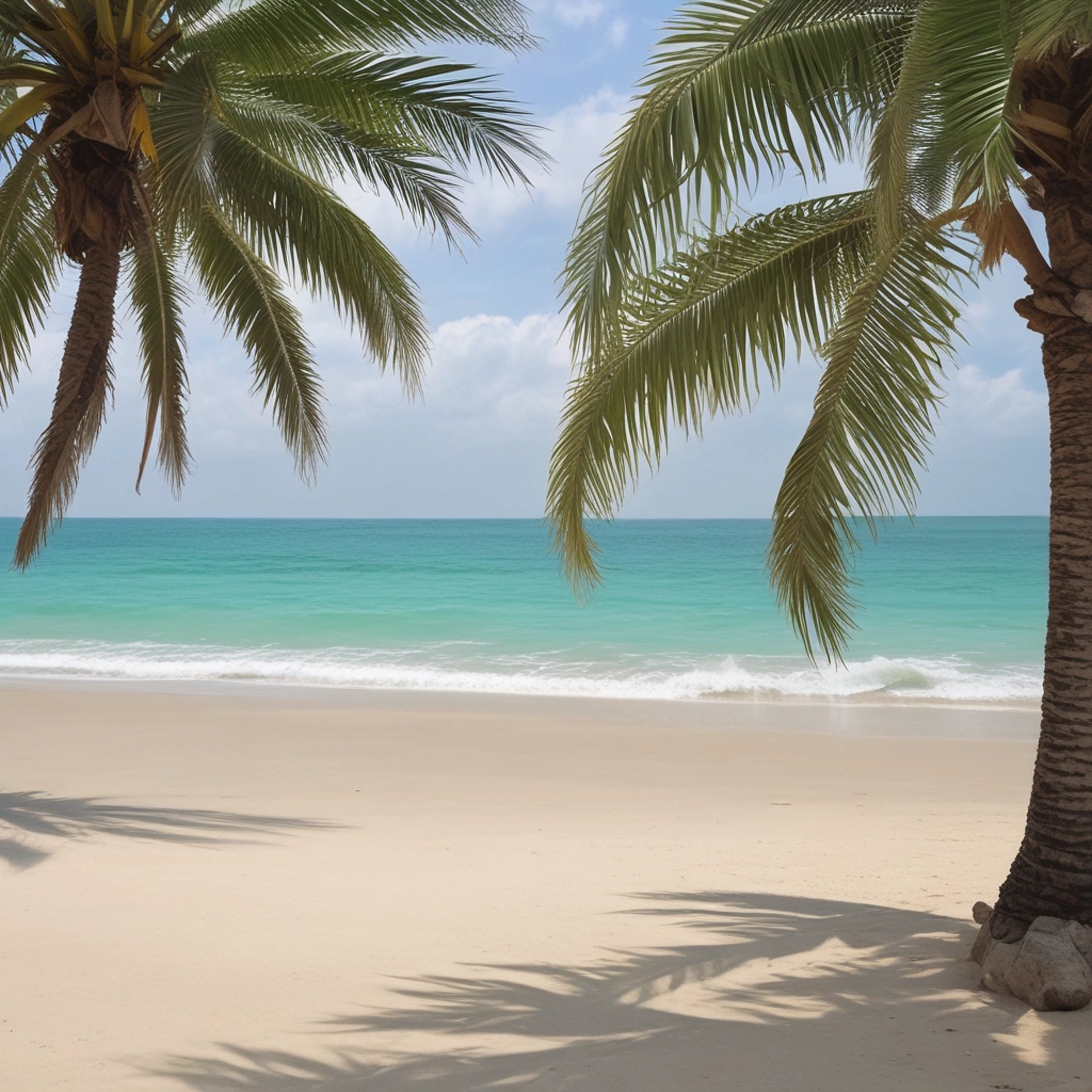 palm leaf covering shade of sun