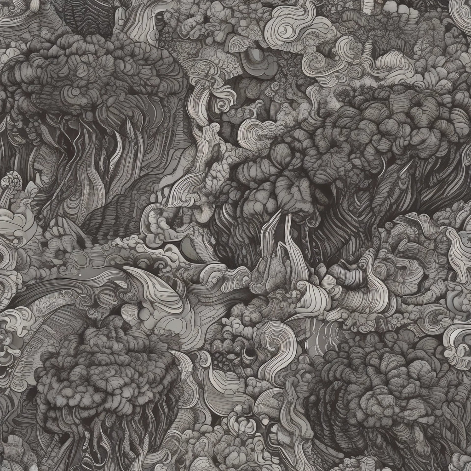 an abstract photo of a curved building with a blue sky in the background