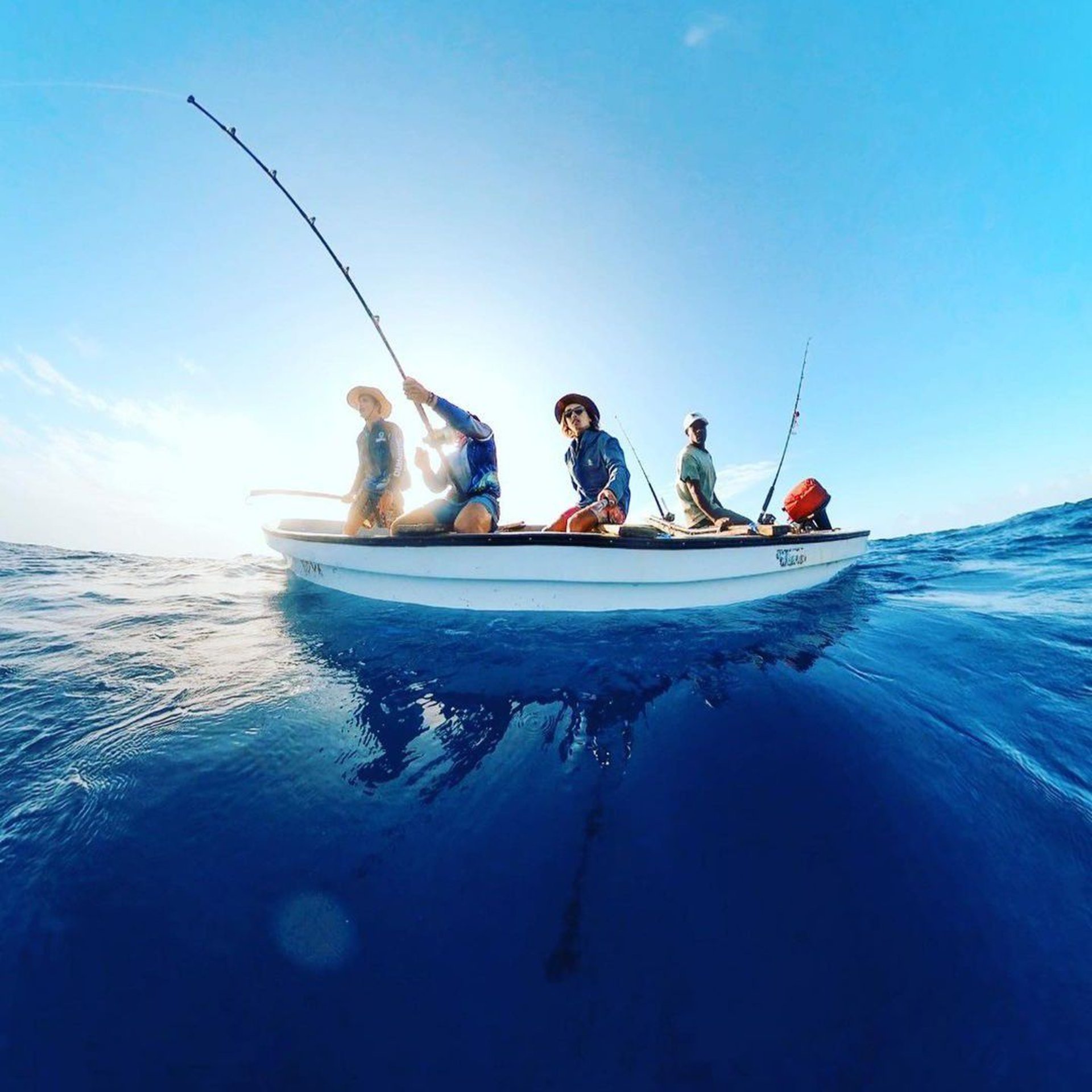 Zanzibar fishing charters - skiff boat