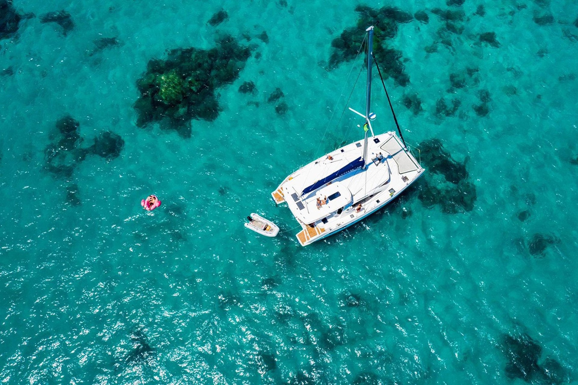 Catamaran Latham Island Fishing Trip Dron Photo