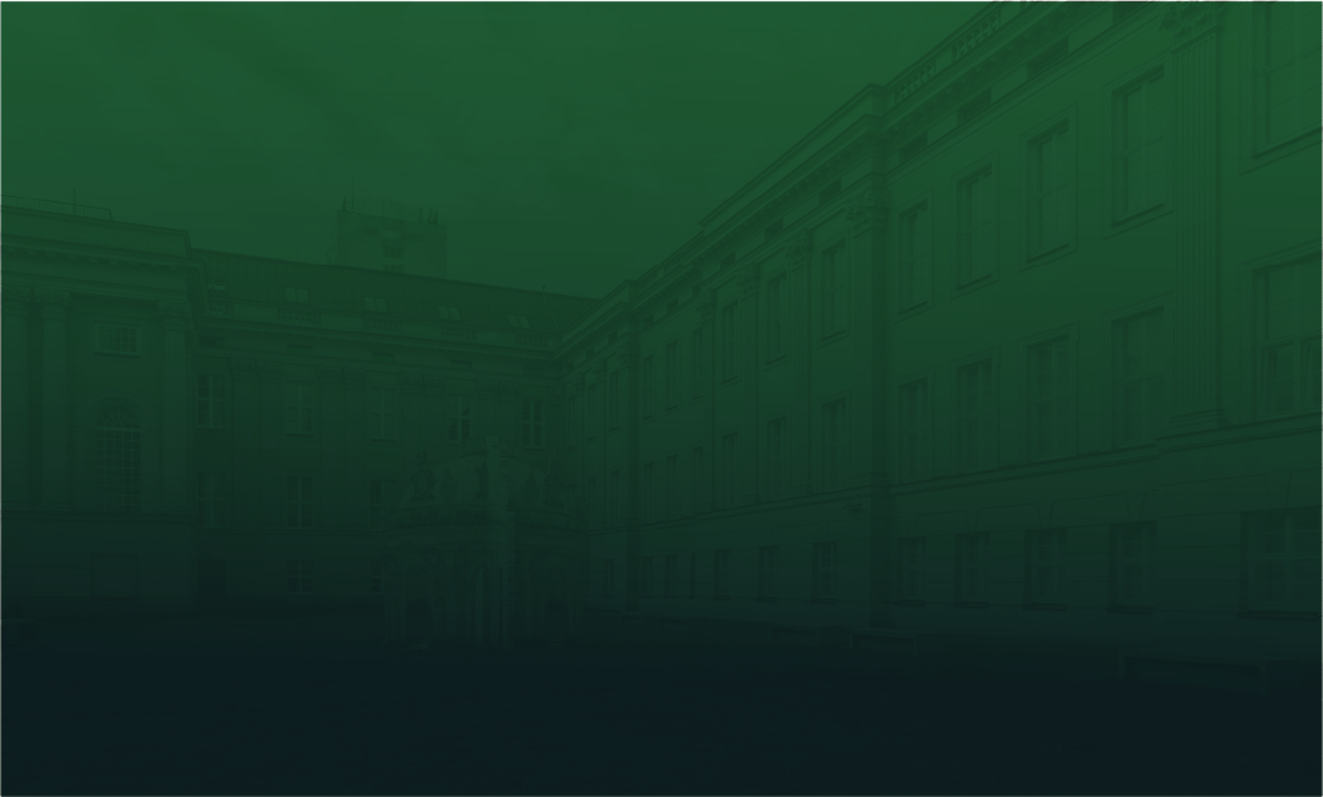 an abstract photo of a curved building with a blue sky in the background