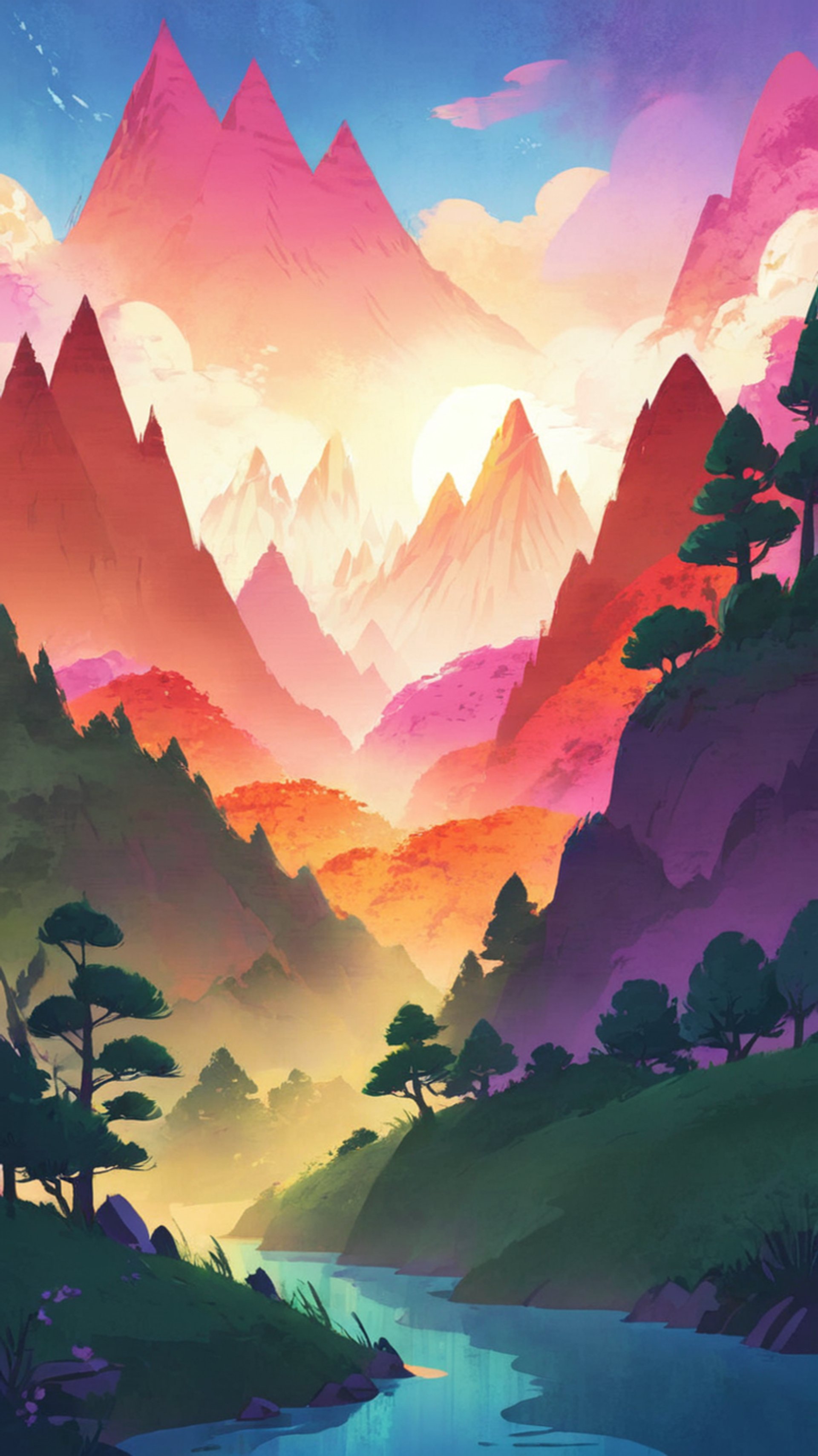 Forest and sunlight