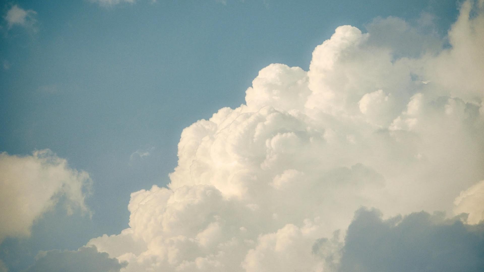 blue sky and white clouds