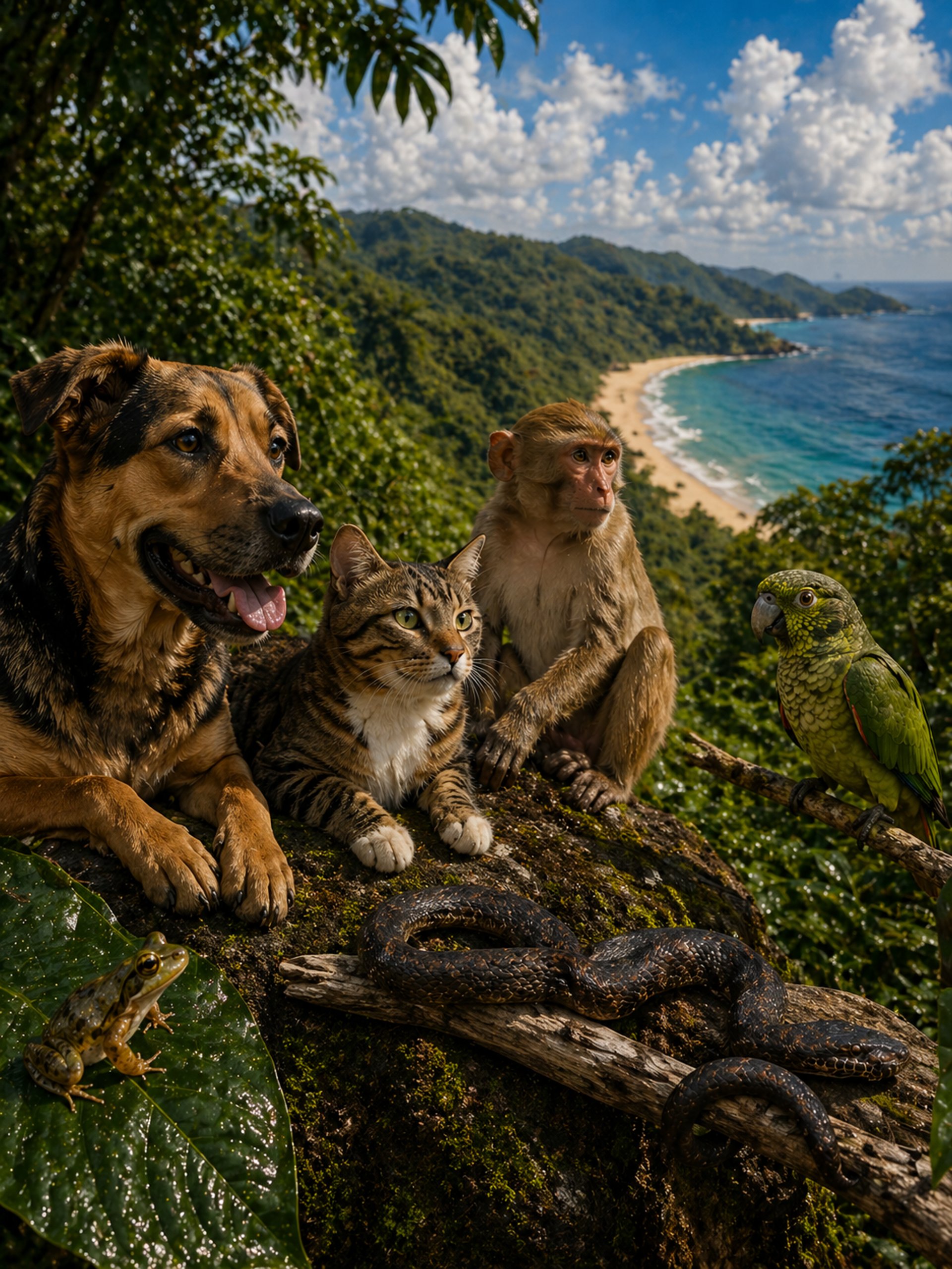 gray monkey playing instrument at daytime