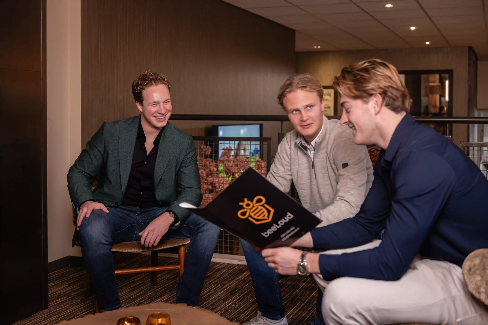 an abstract photo of a curved building with a blue sky in the background