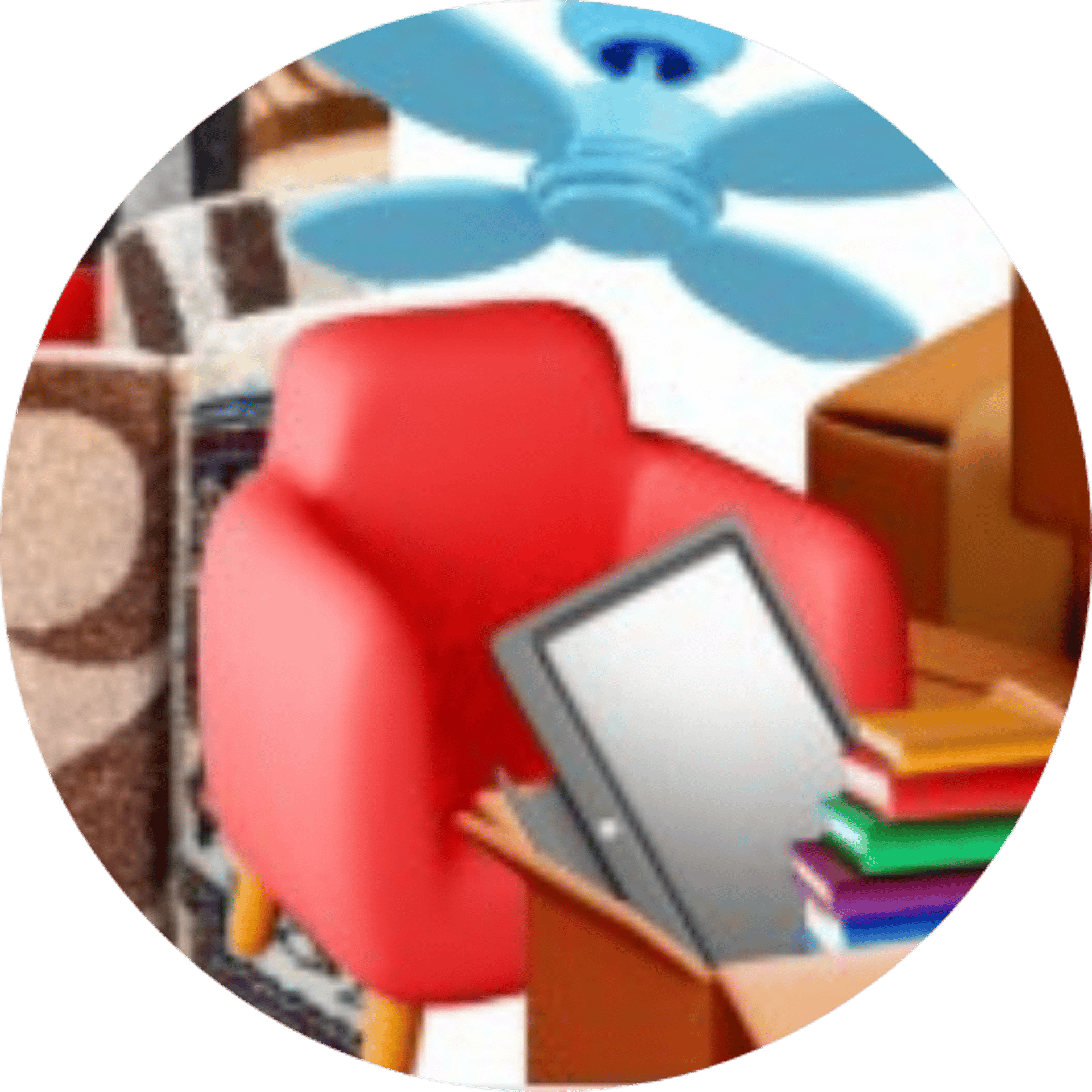 man in blue long sleeve shirt standing in front of red and blue intermodal containers