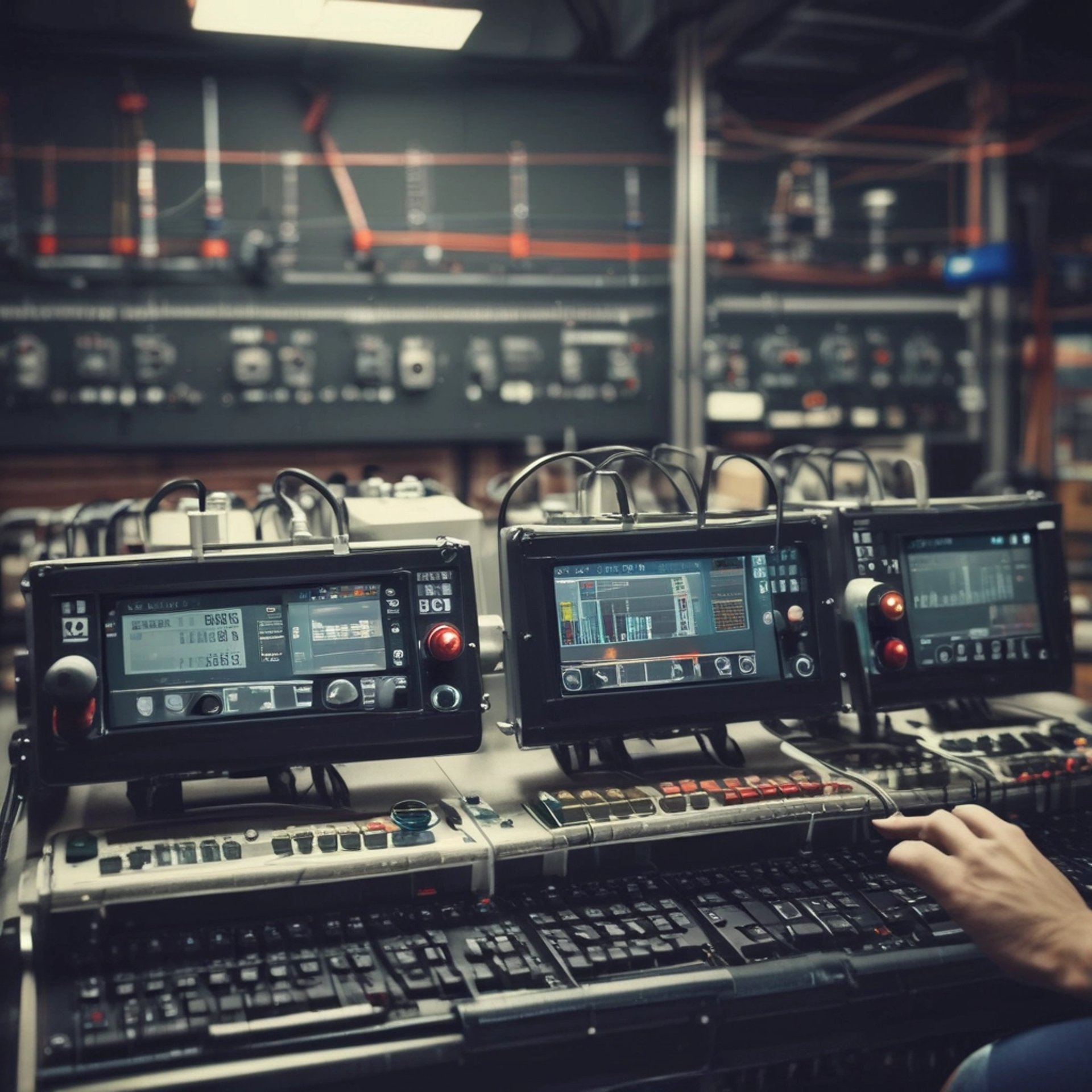 an abstract photo of a curved building with a blue sky in the background
