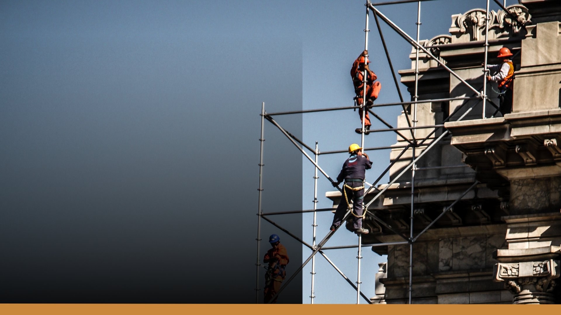 a couple of men standing next to each other