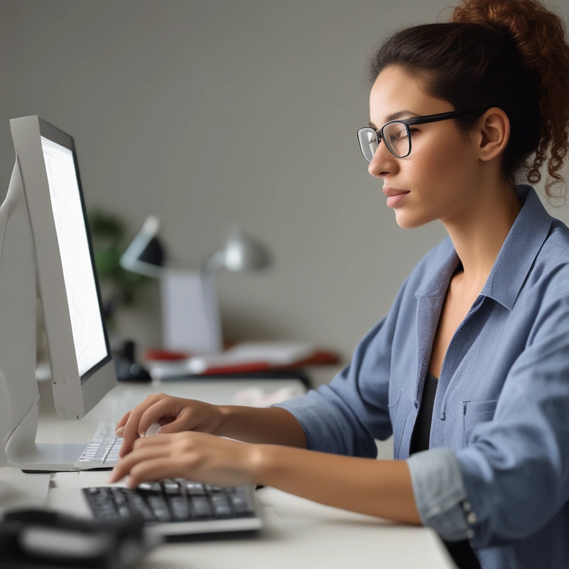 an abstract photo of a curved building with a blue sky in the background
