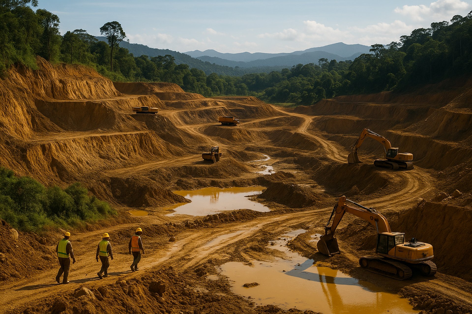 an abstract photo of a curved building with a blue sky in the background
