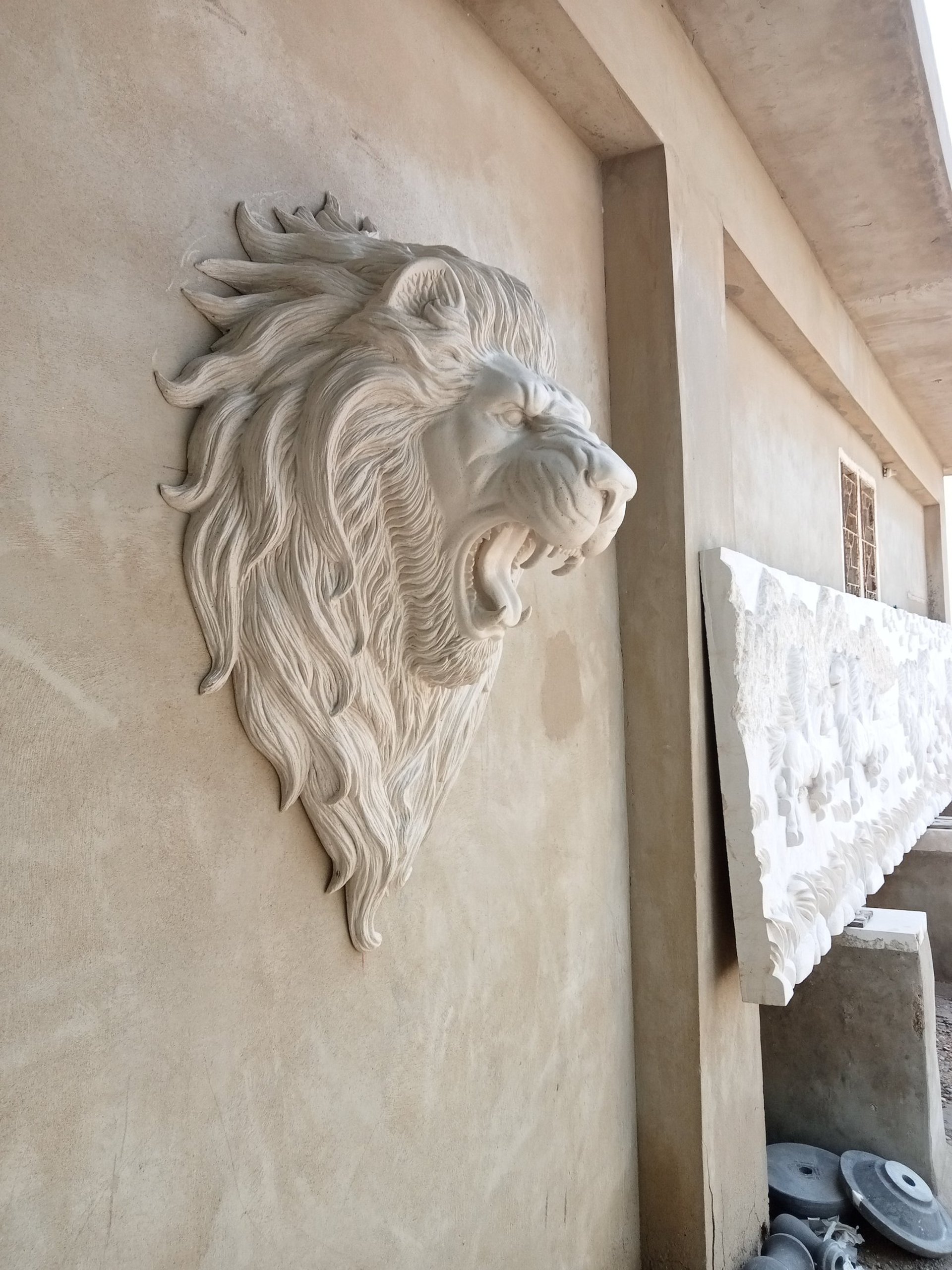 a close up of a white marble wall