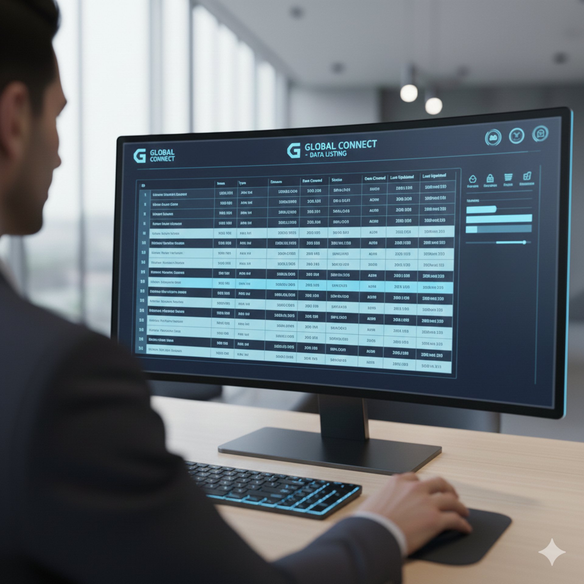 an abstract photo of a curved building with a blue sky in the background