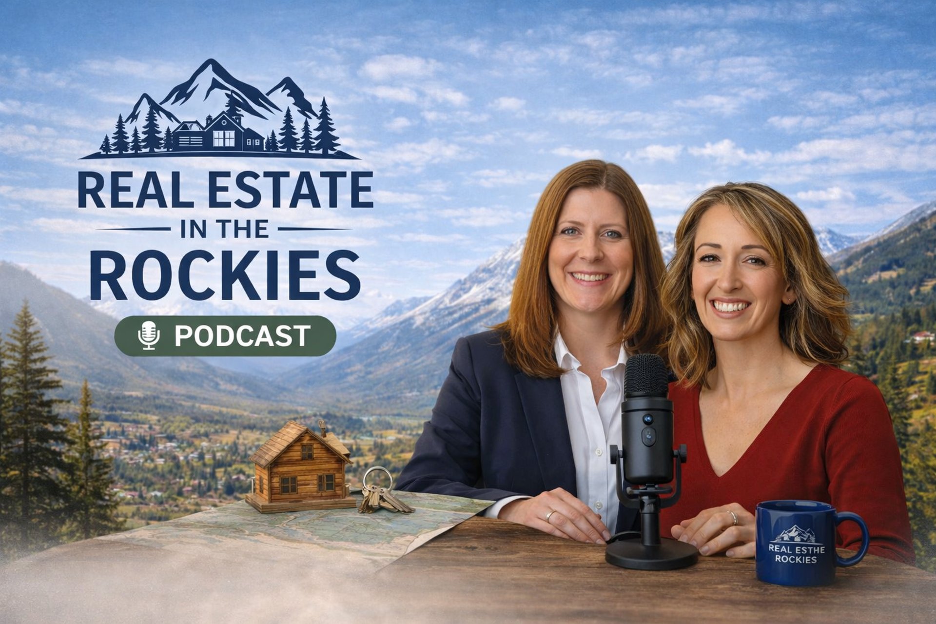 a view of a mountain range with snow on the top