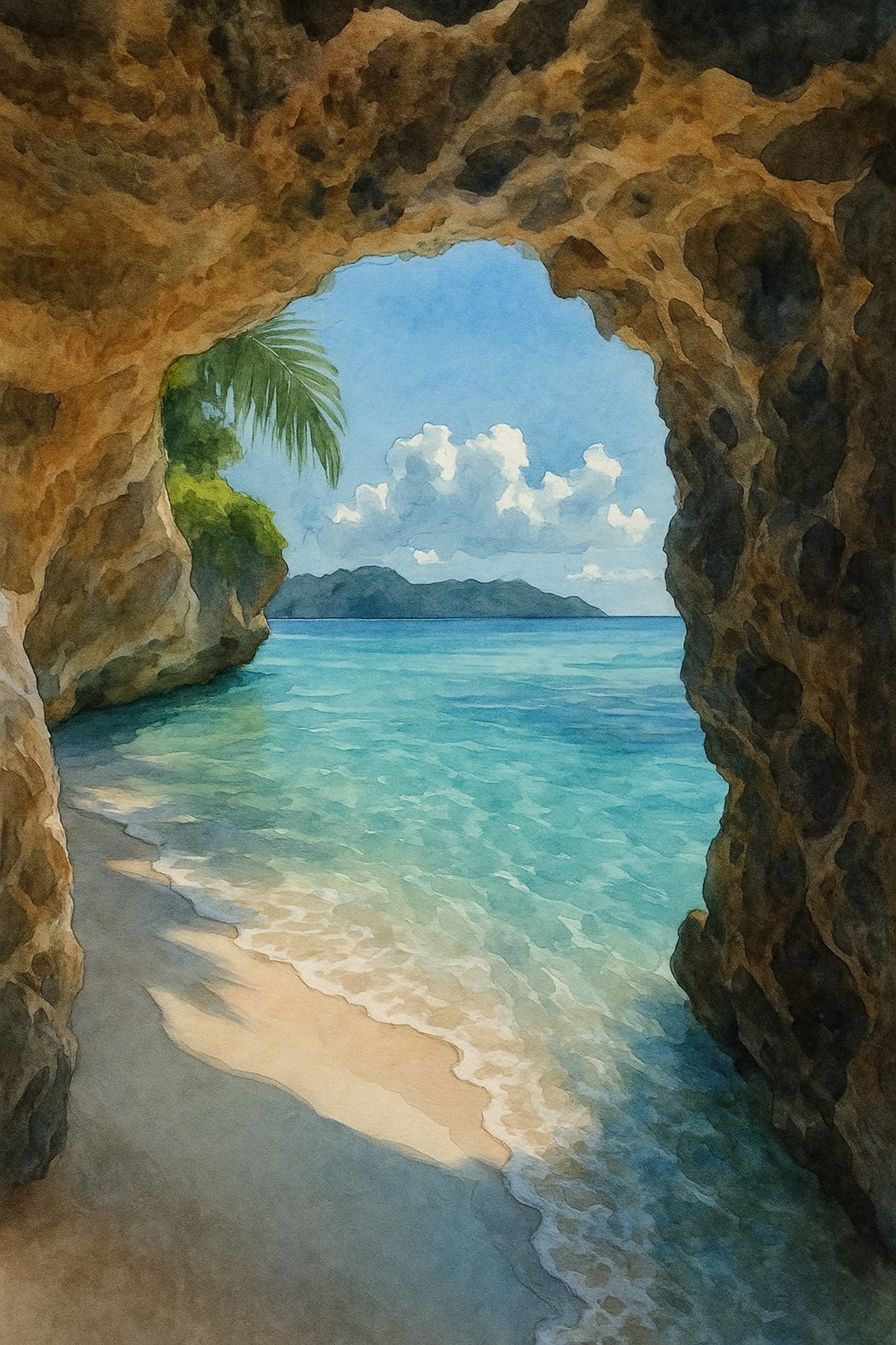 aerial photo of seashore