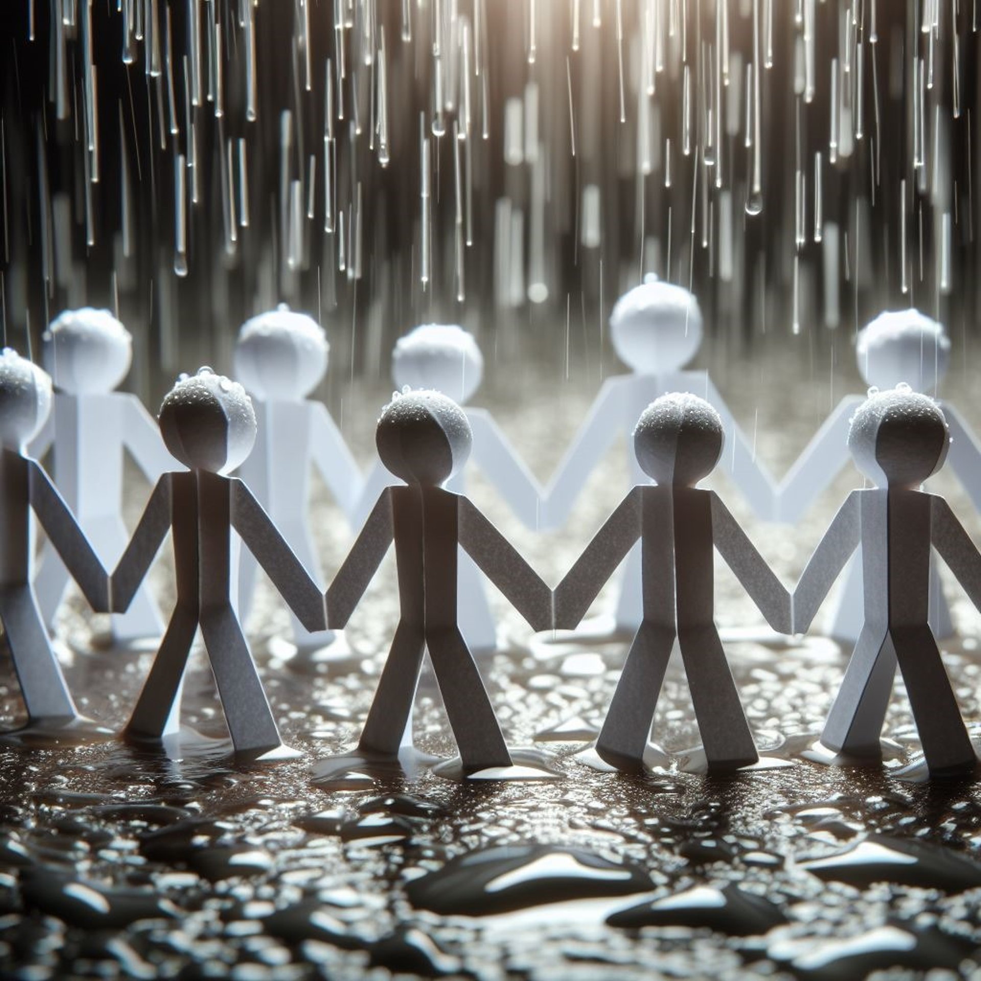 an abstract photo of a curved building with a blue sky in the background