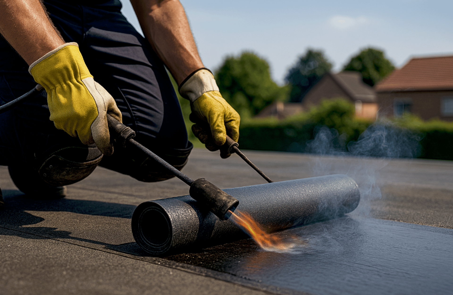 an abstract photo of a curved building with a blue sky in the background