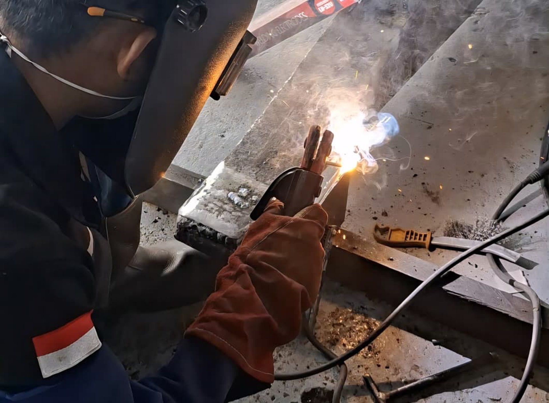 black blue and yellow textile