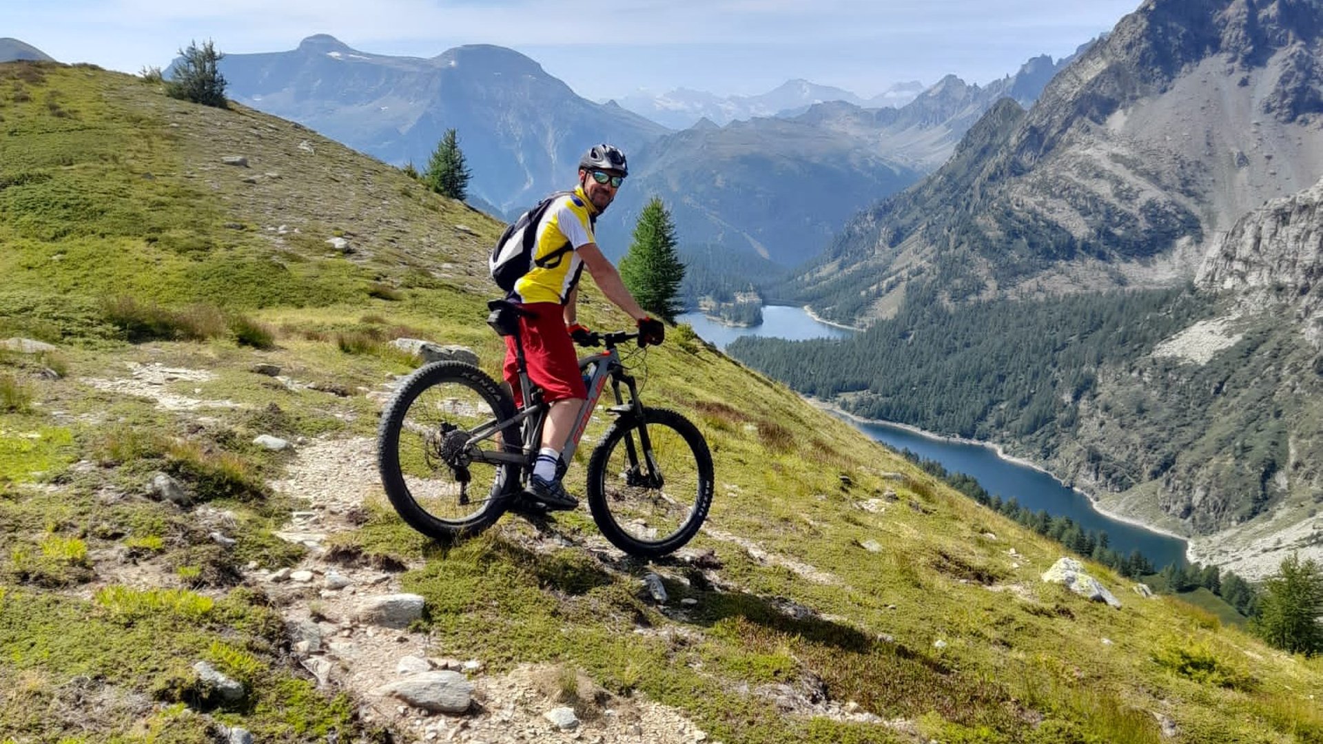 black blue and yellow textile