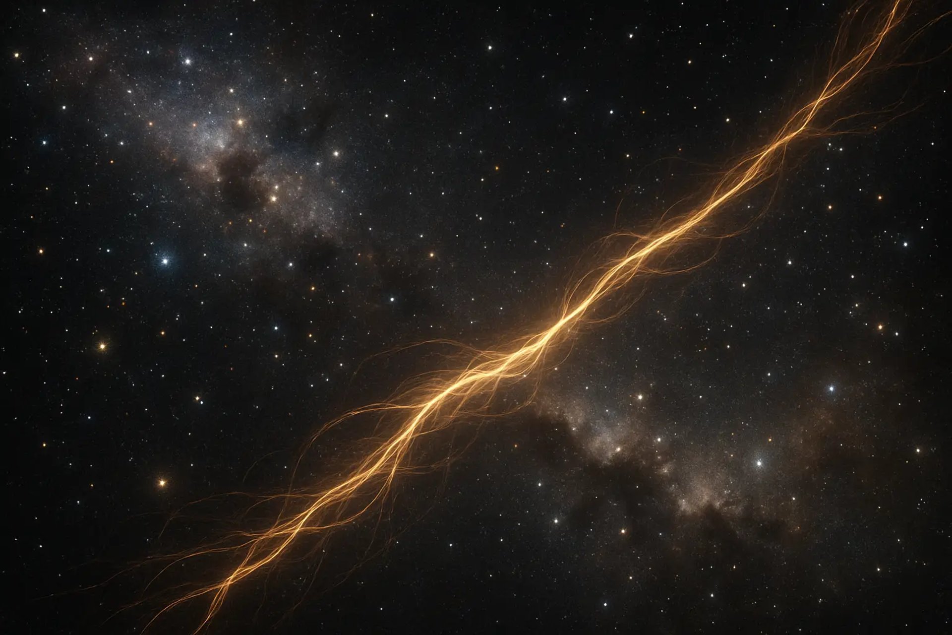 destinsophy.com - visualization of the all-connecting cosmic thread 