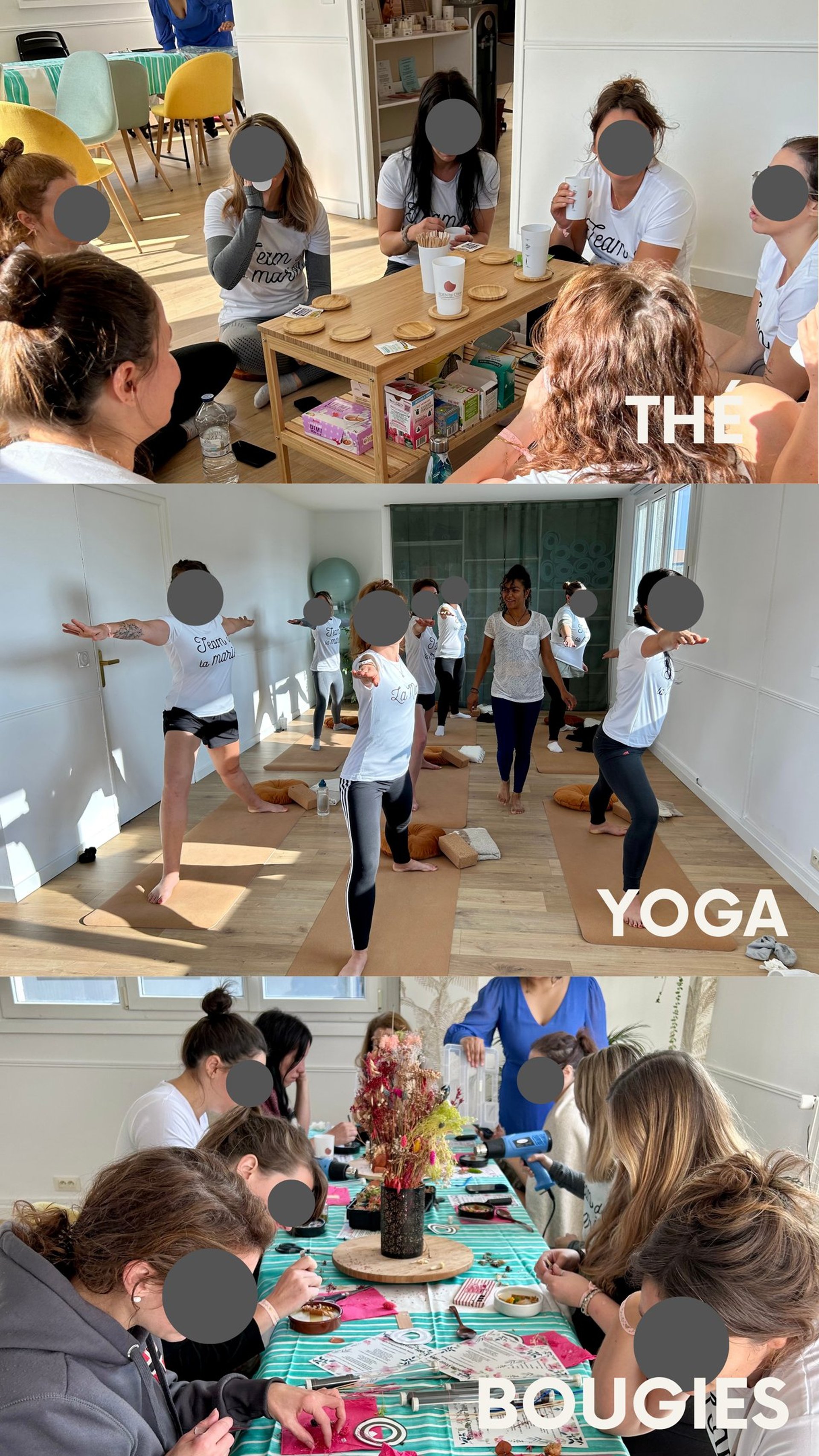 a group of women in dresses