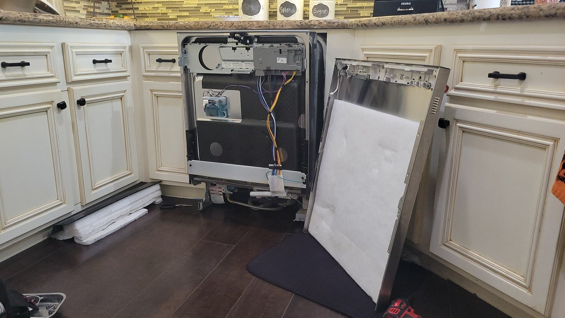 Kitchenaid dishwasher water valve repair Cypress California