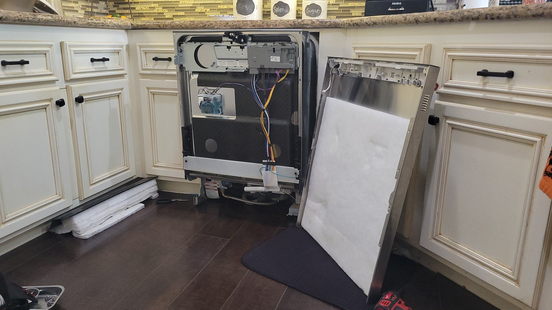 Kitchenaid dishwasher water valve repair Cypress California