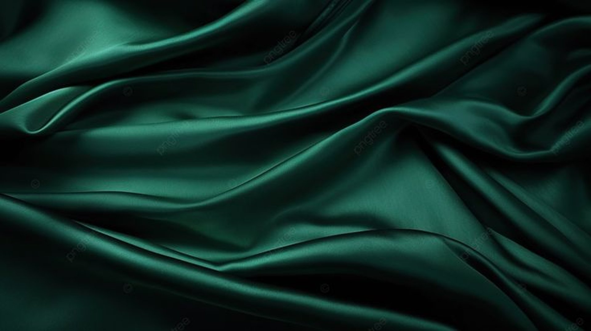 a close up of a dark green fabric