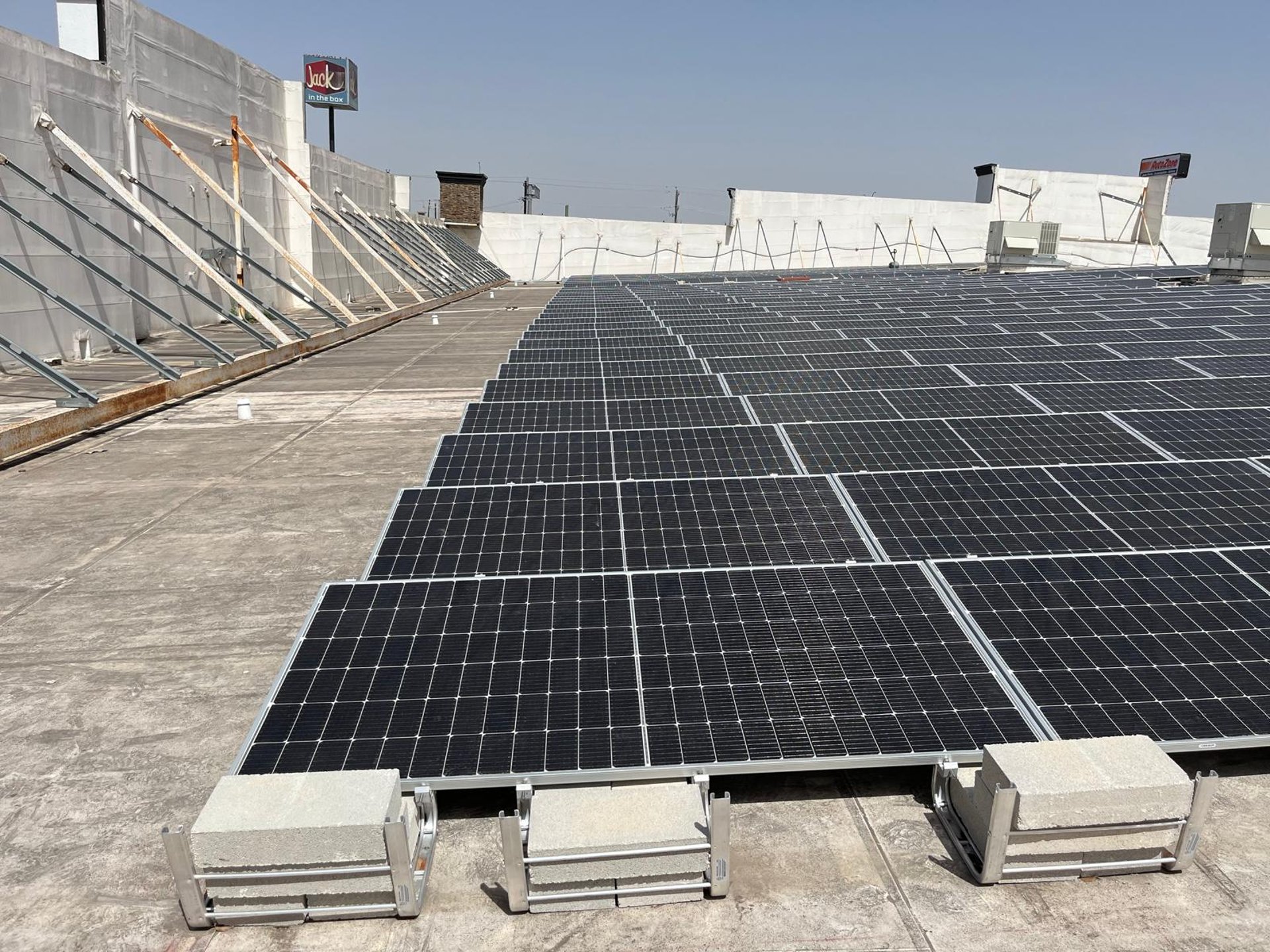 blue solar panels
