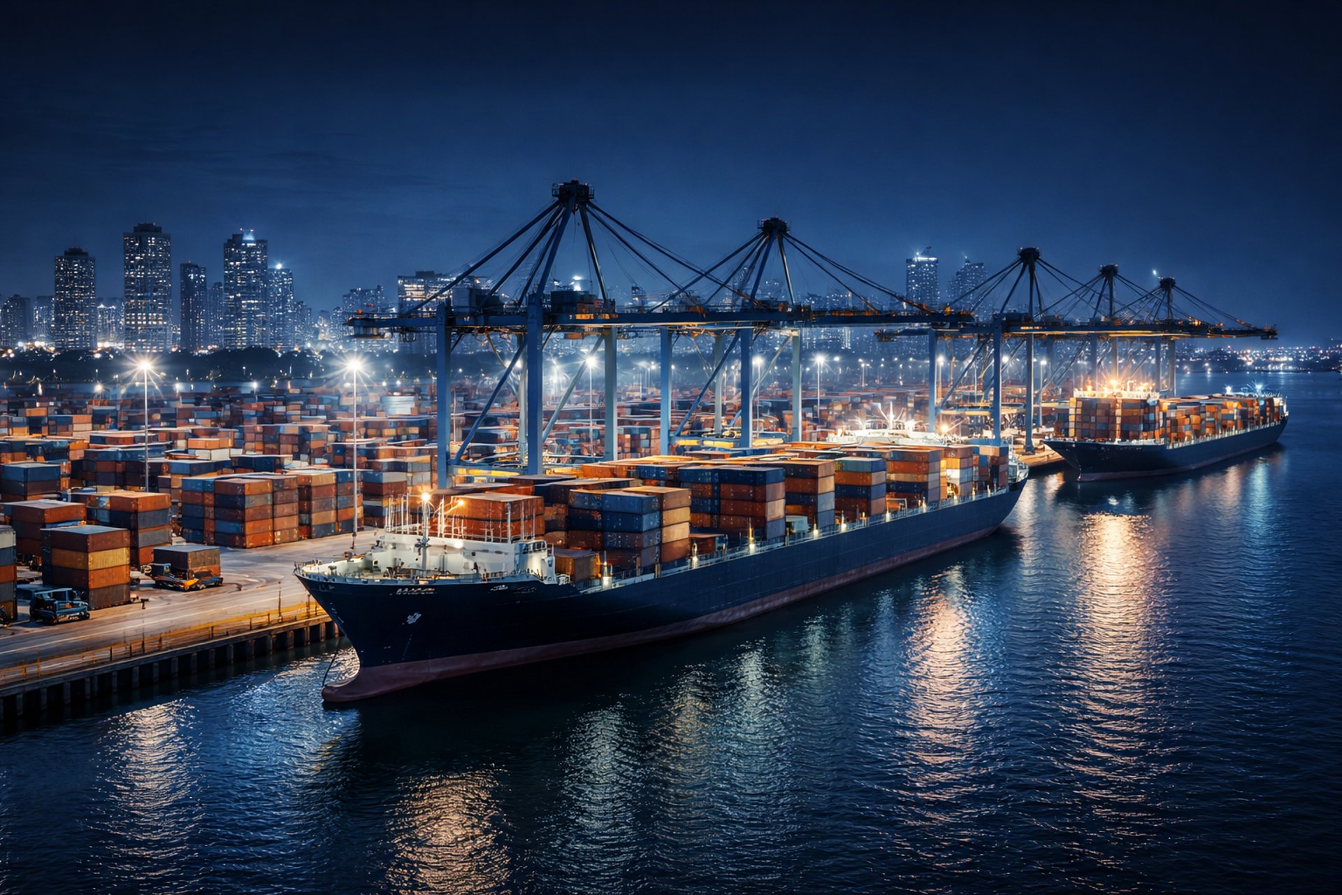 an abstract photo of a curved building with a blue sky in the background
