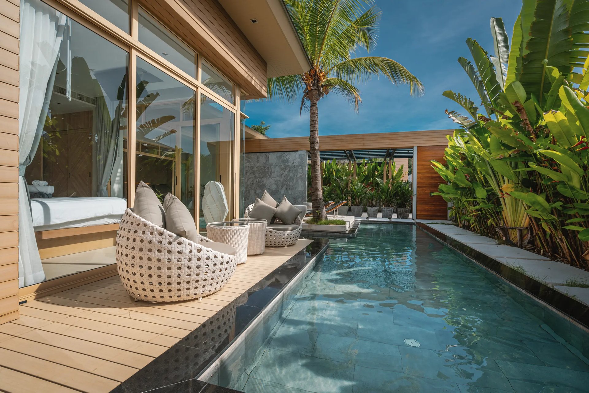 black and brown leather padded tub sofa