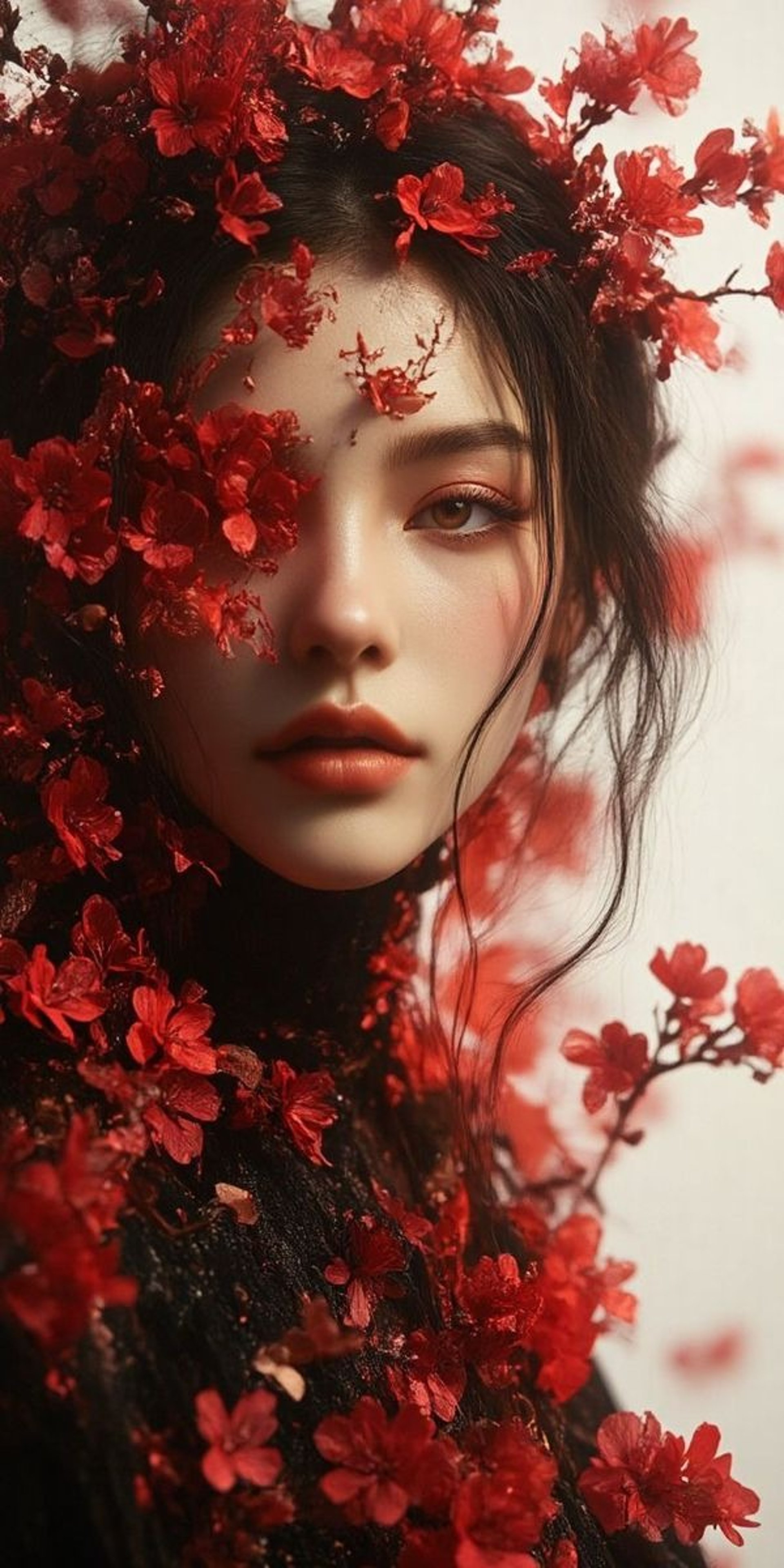 an abstract photo of a curved building with a blue sky in the background