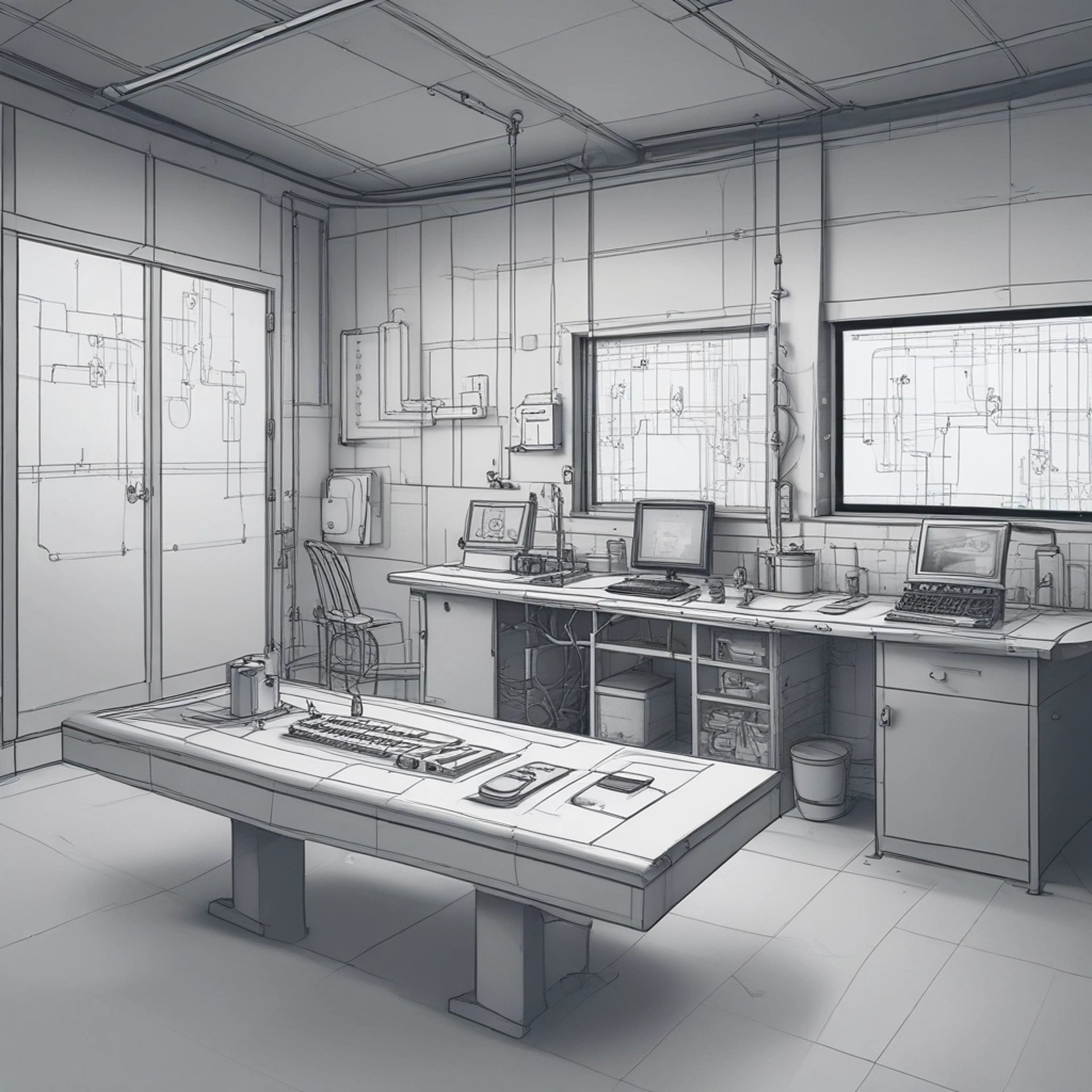 gray computer monitor