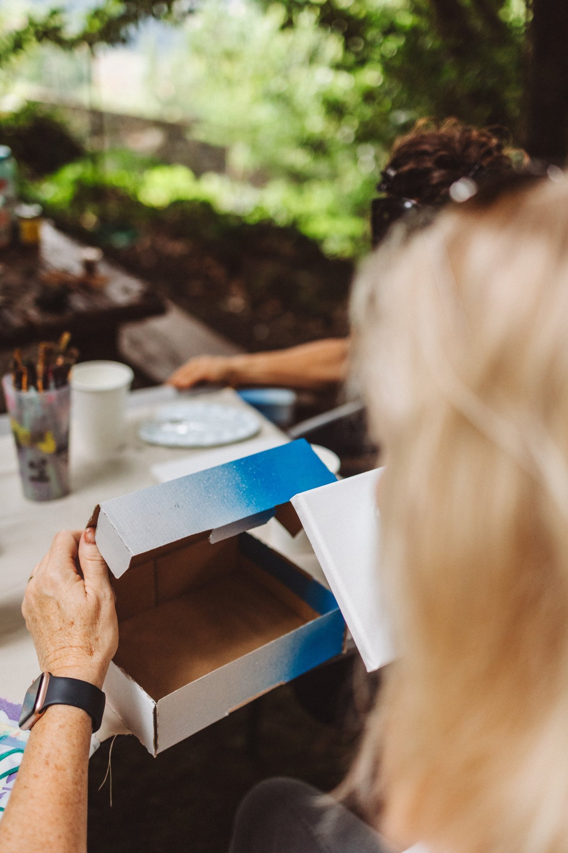 multicolored abstract painting