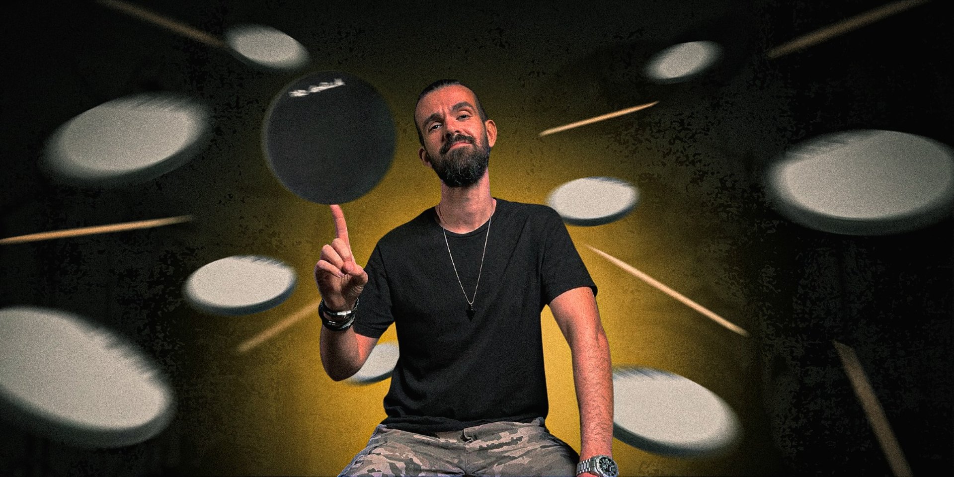 a close up of a black and brown abstract painting