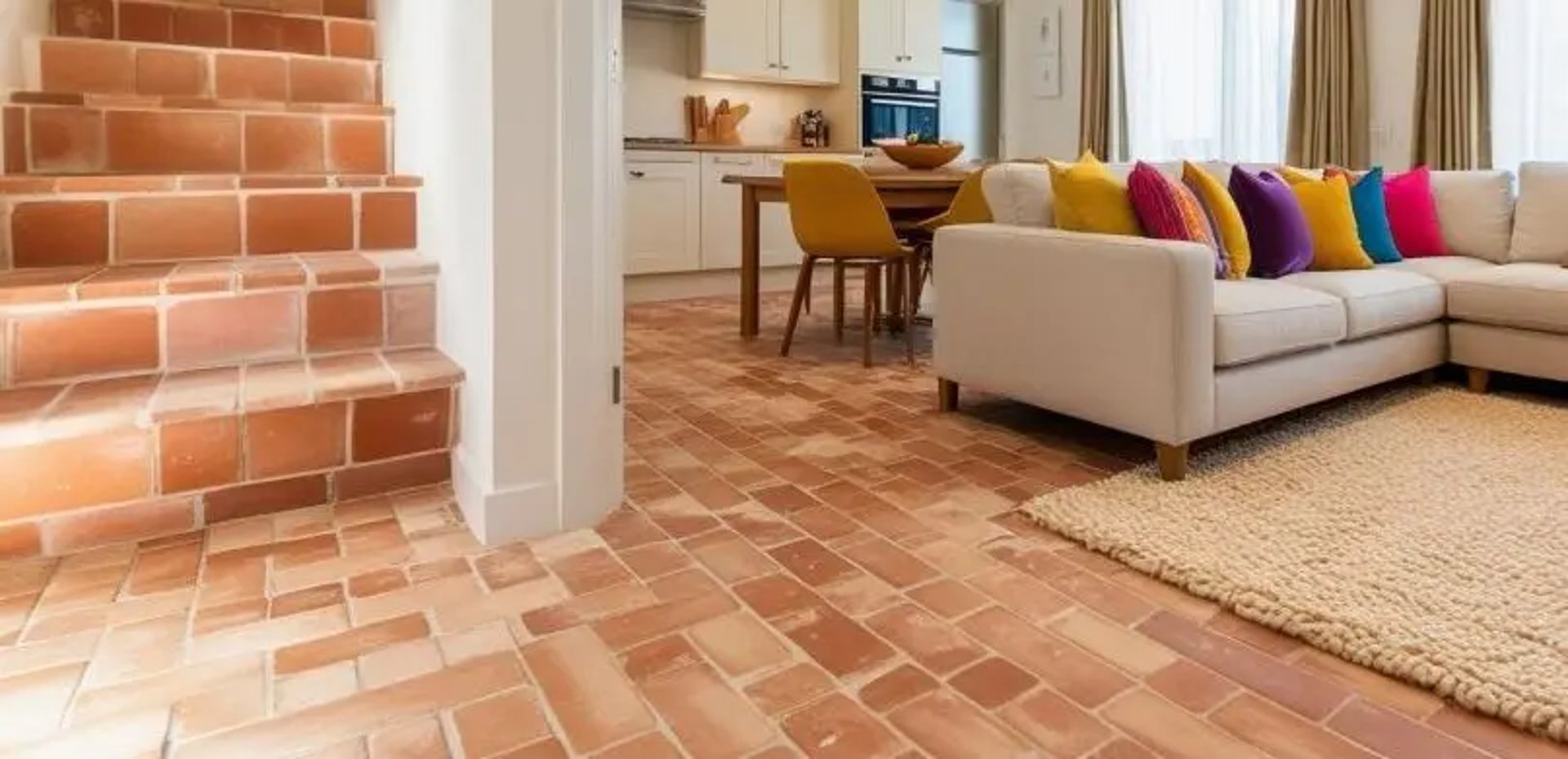 carreaux-terre-cuite-rectangulaires-sol artisanal