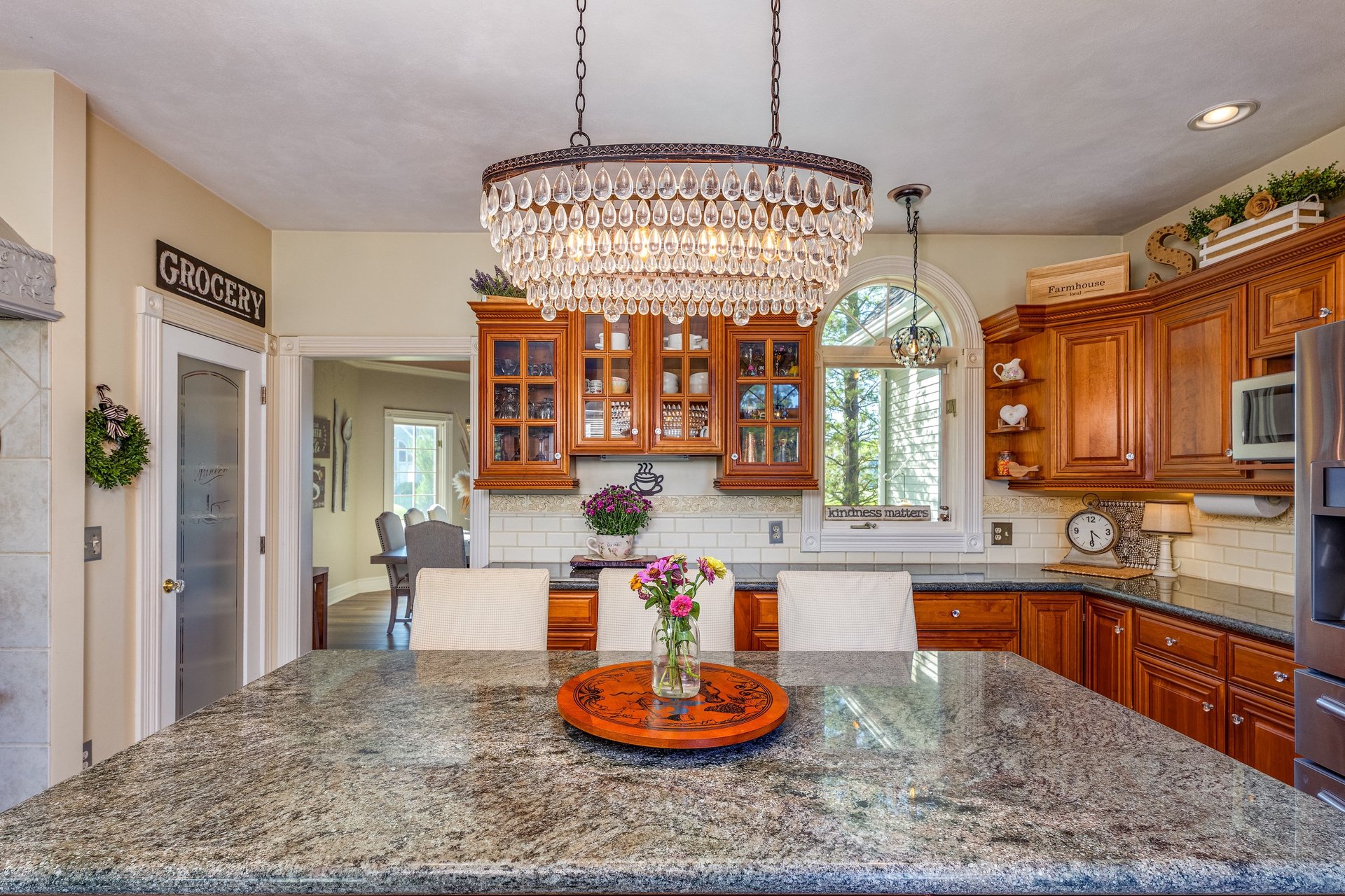an abstract photo of a curved building with a blue sky in the background