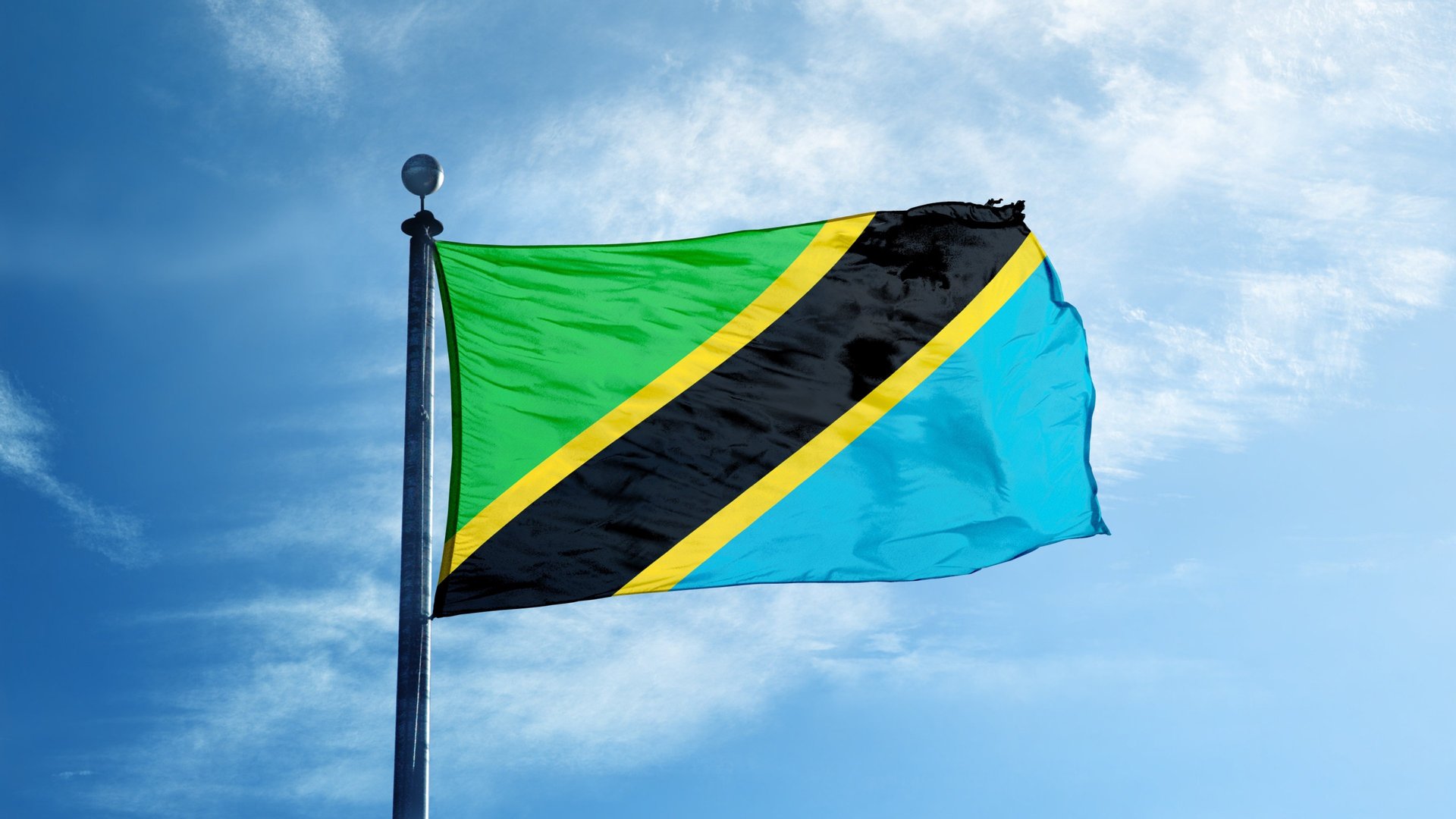 flag hanging on pole