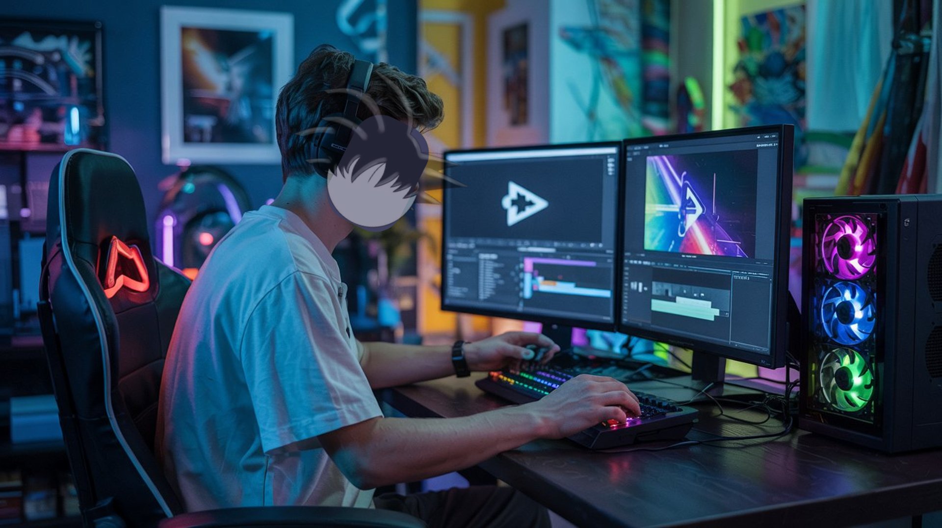 gray computer monitor